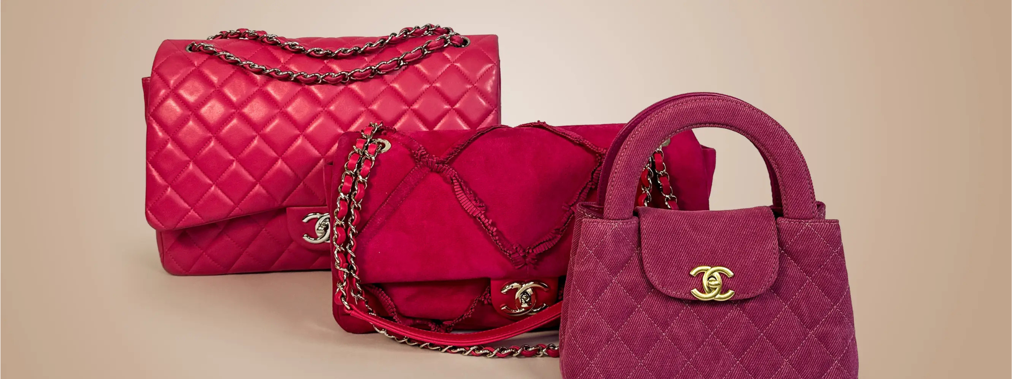 Chanel bags representing established pre-owned designer styles