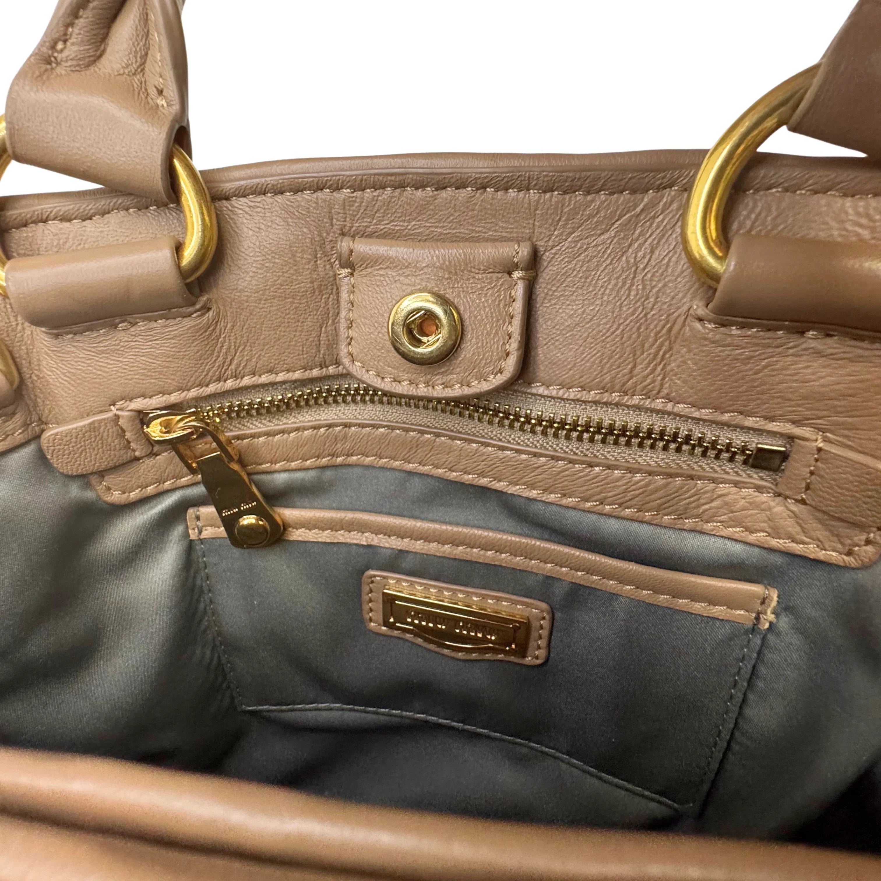 Miu Miu Nappa Matelassé leather Top Handle Bag - Lost Designer