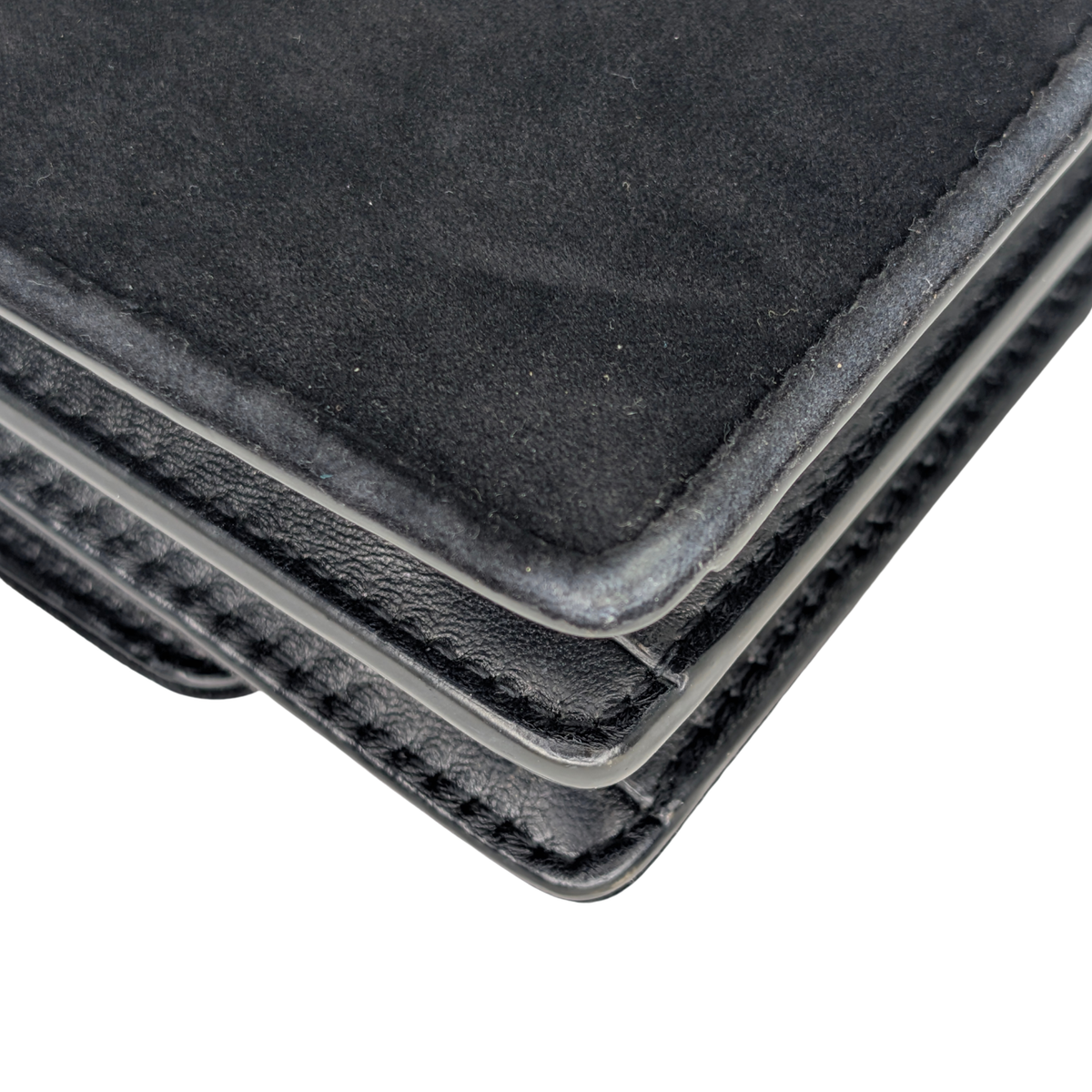 Saint Laurent Sunset Velvet Small Bag Black