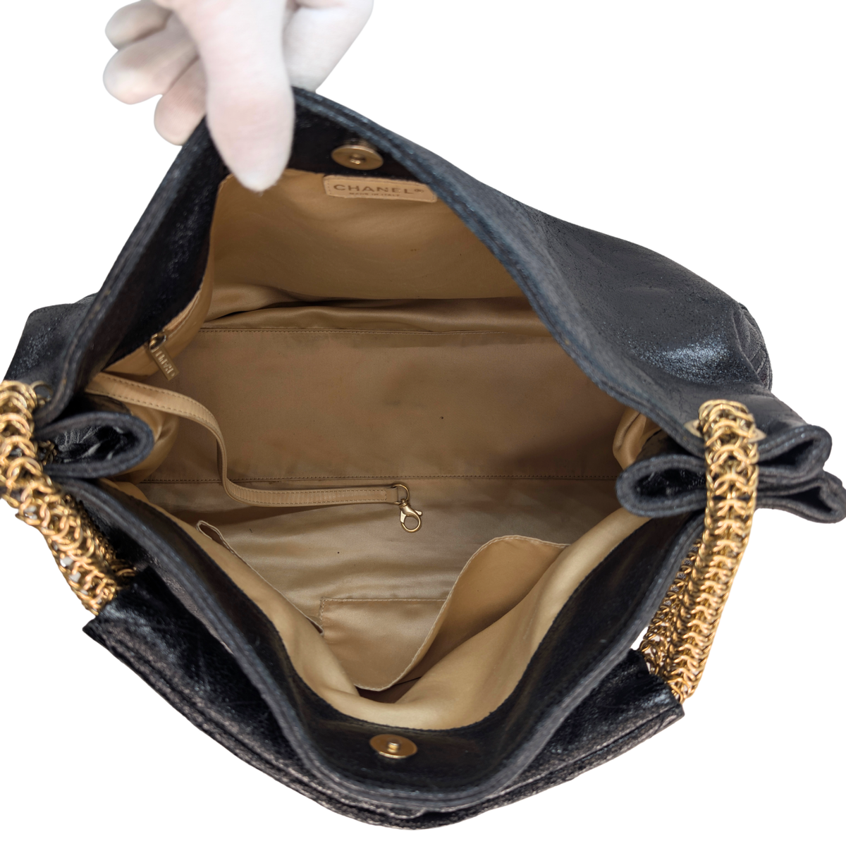 Chanel Rodeo Drive Hobo Tote Bag Black