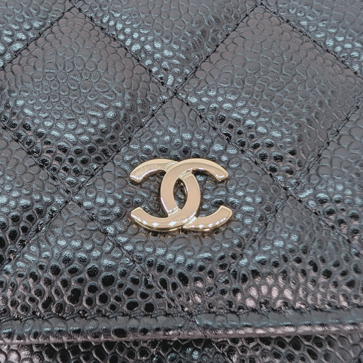 Chanel Wallet on Chain Caviar Black