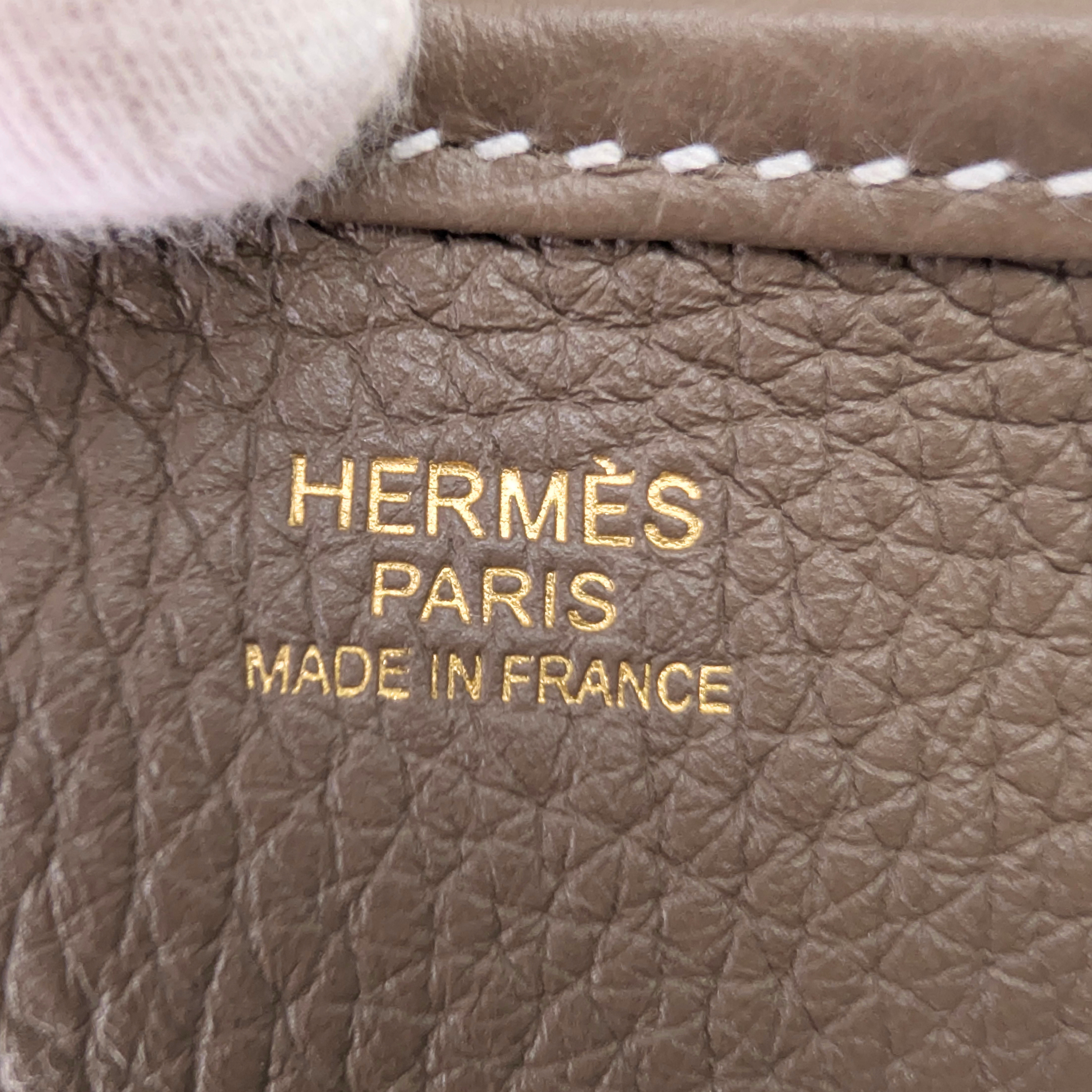 Hermes Evelyne III 29 Taurillon Clemence Etoupe ختم U