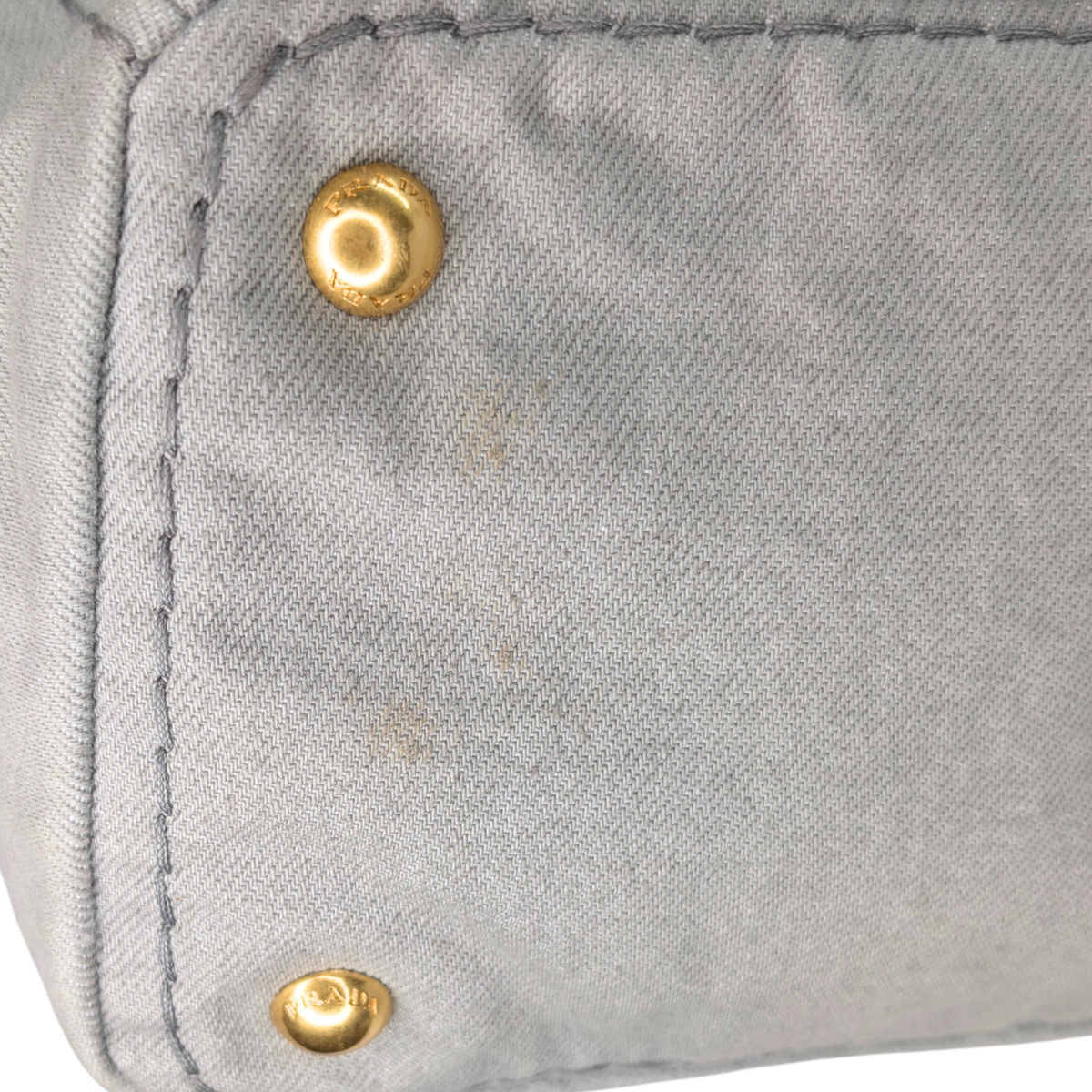 Prada Canvas Canapa Logo Tote Grey