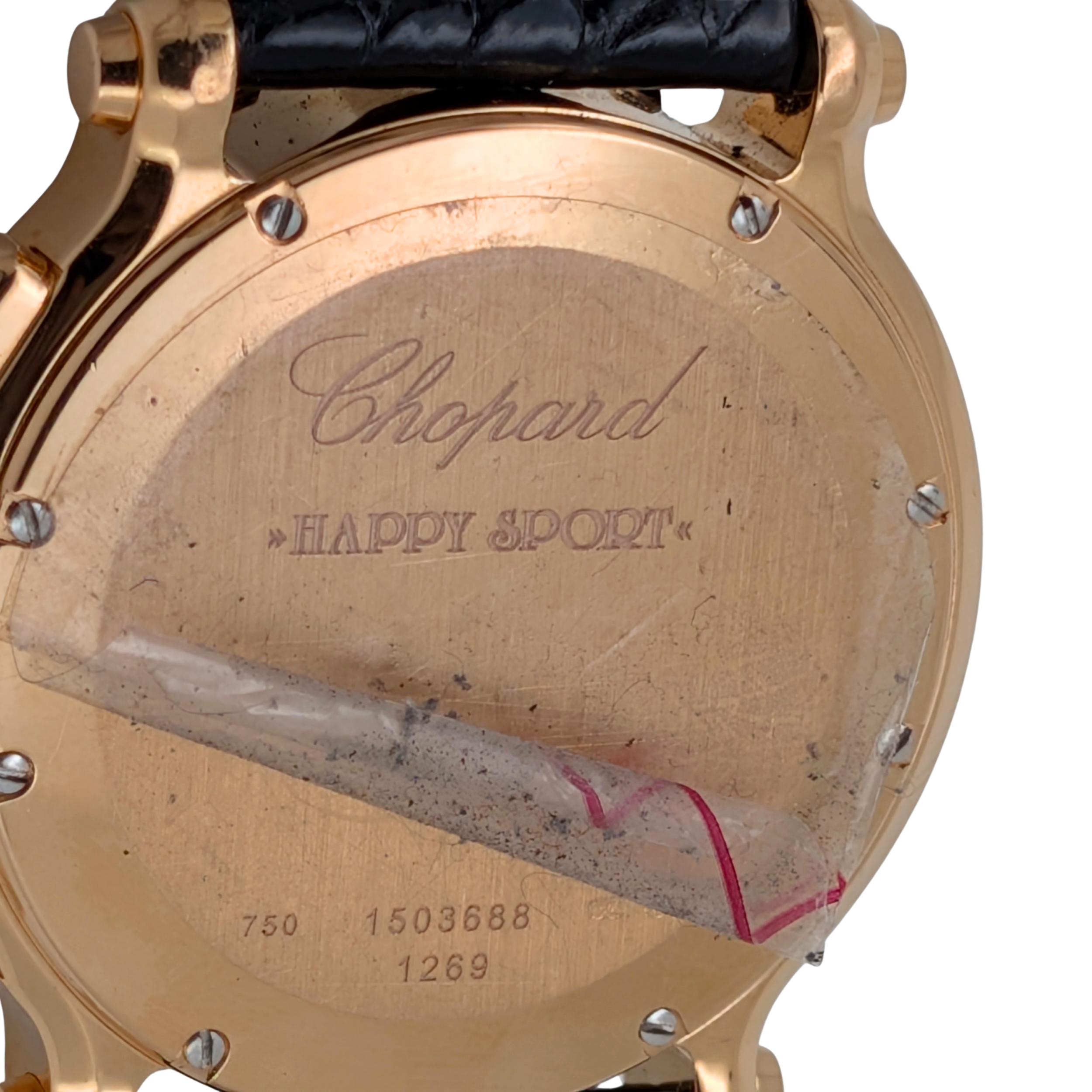 Chopard Happy Sport Chronograph 18k Rose Gold 42mm Watch 283583-5004