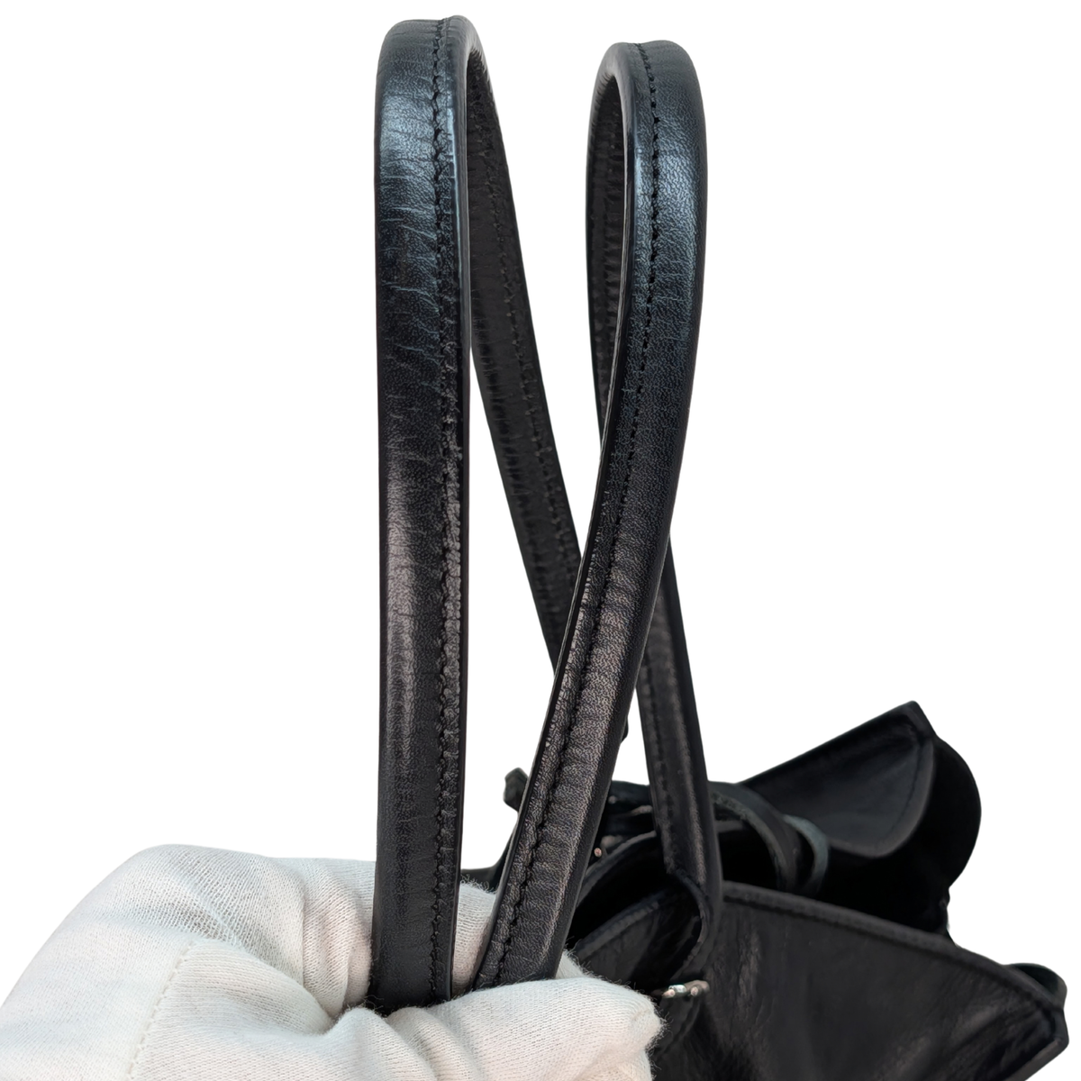 Balenciaga Supple Calfskin Papier A4 Zip Around Large Tote Black