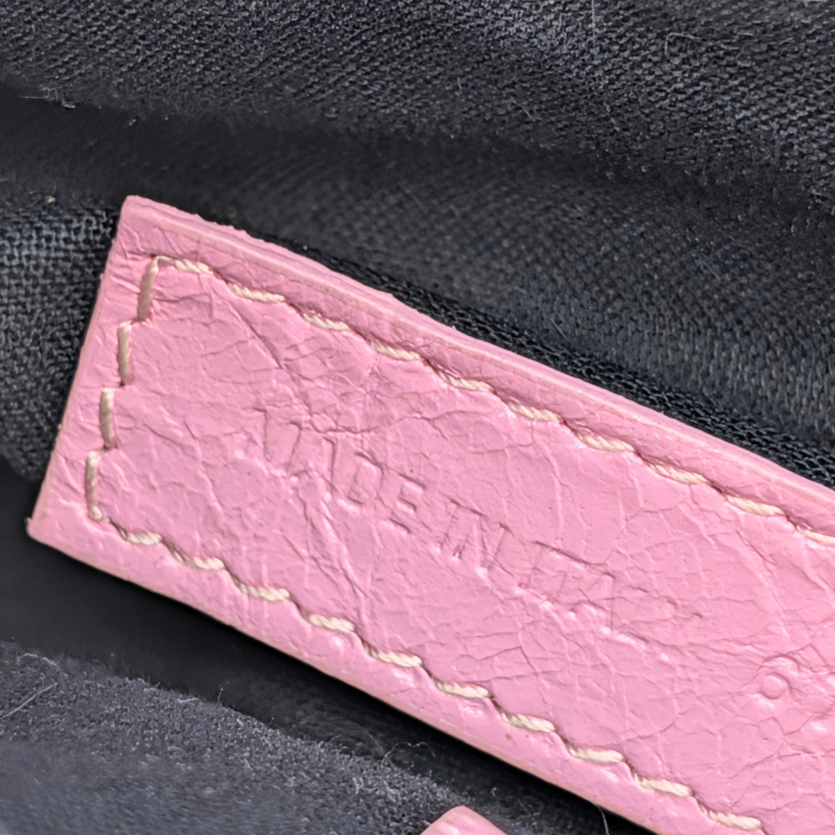 Balenciaga Leather Le Cagole Shoulder Bag XS Pink