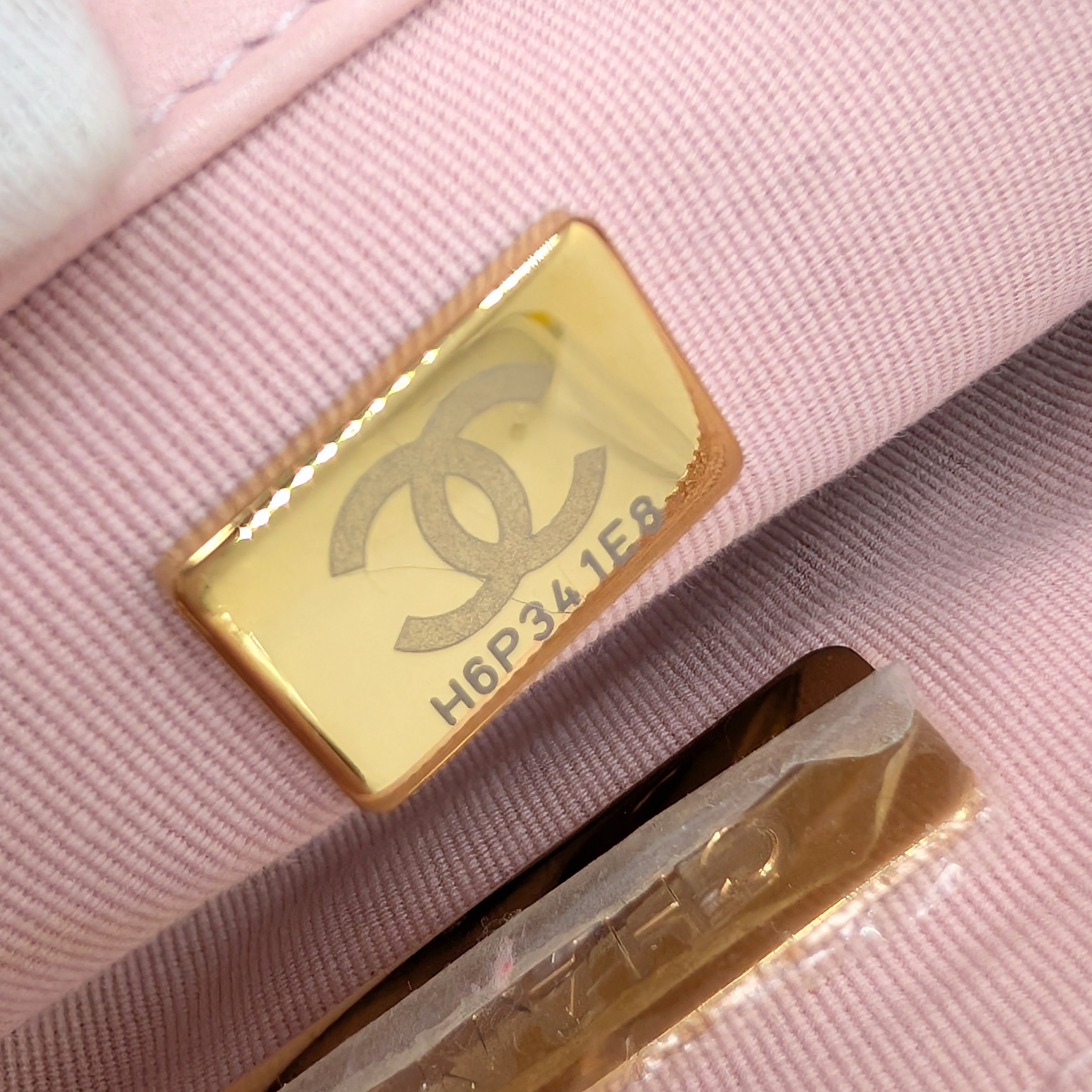 Chanel 19 Small Light Pink Lambskin Bag Microchip