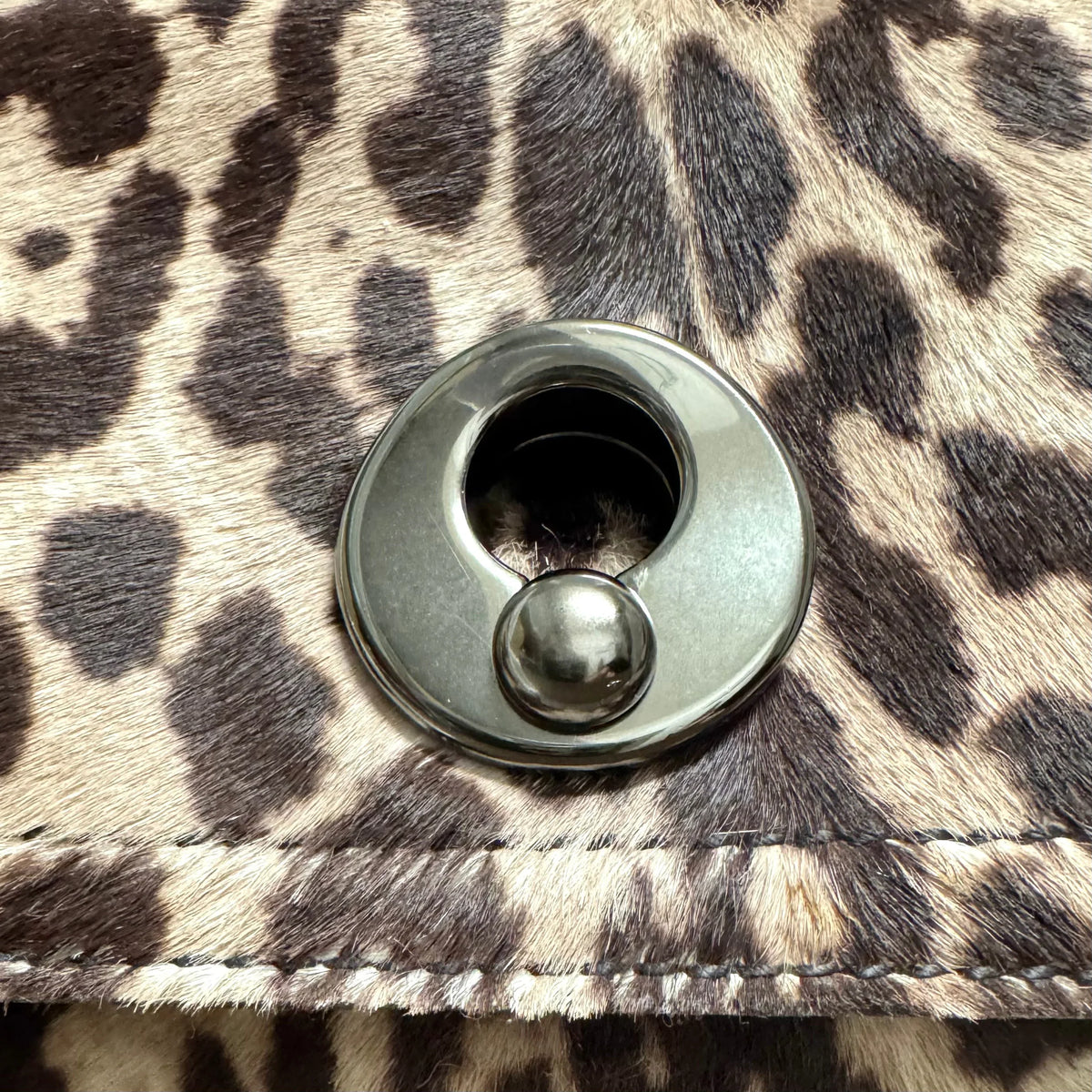 Saint Laurent Ponyhair Top Handle Bag Leopard - Lost Designer