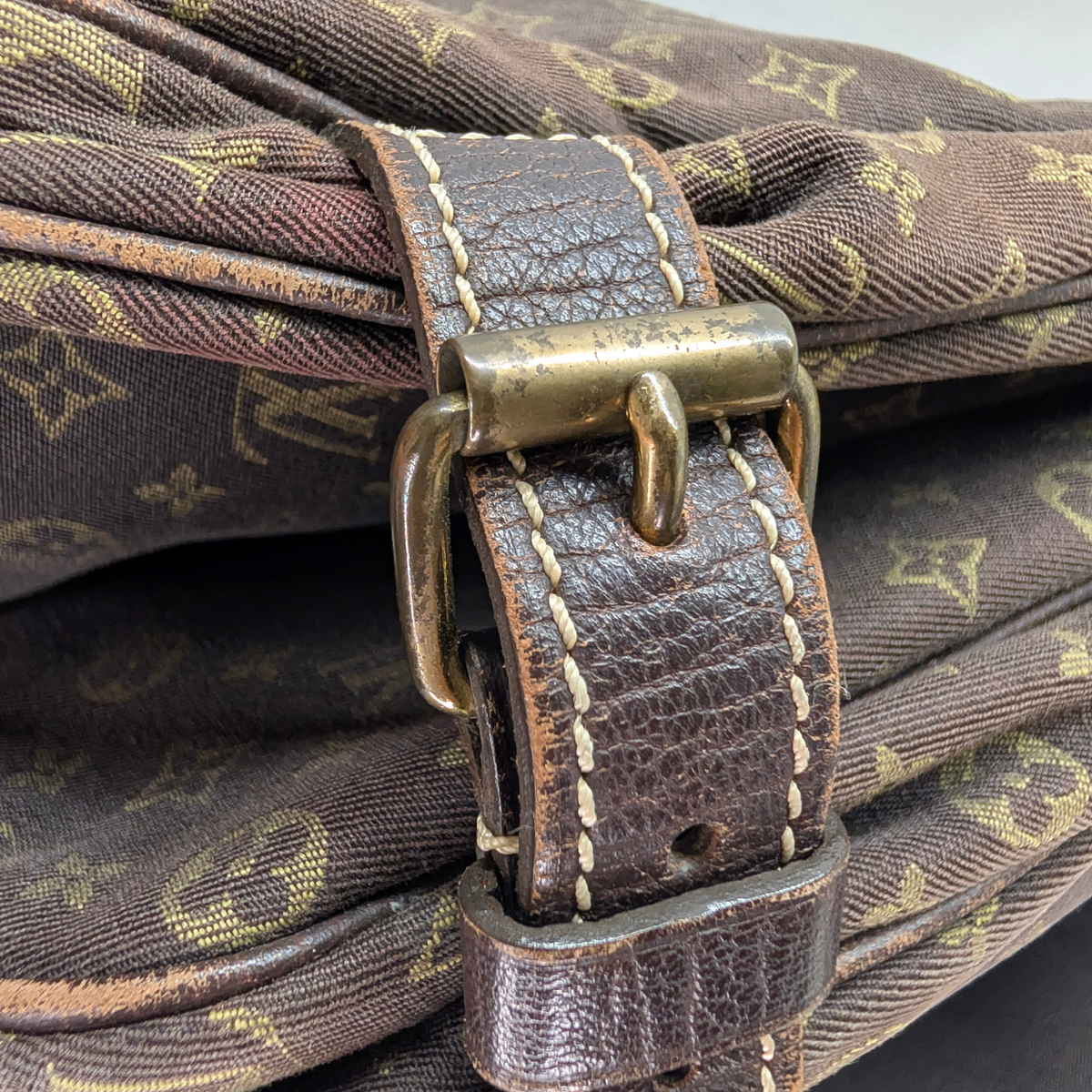Louis Vuitton Saumur 30 Mini Lin Monogram Crossbody Bag