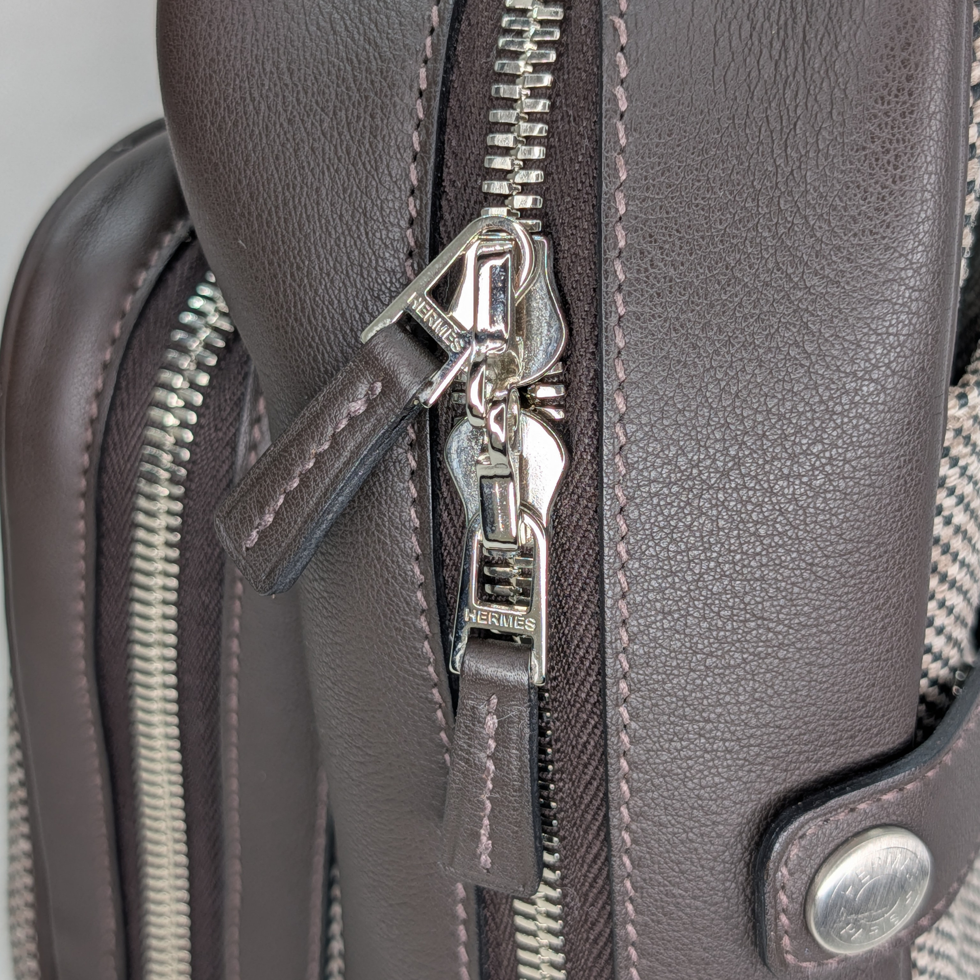 Hermes Caleche-Express Top Handle Bag Grey