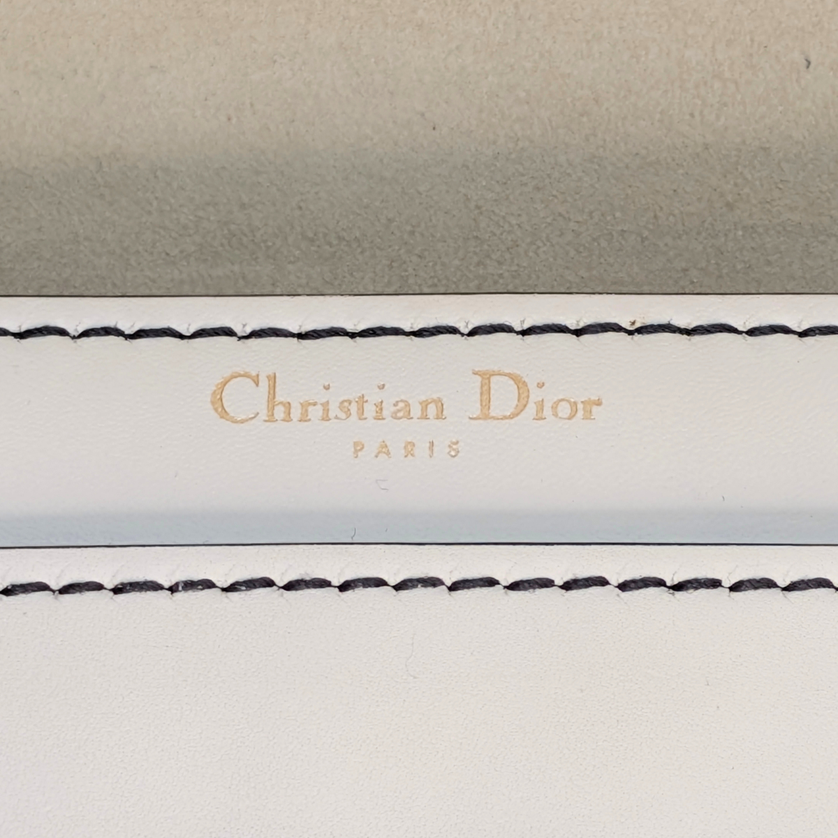 Dior JaDior Medium Calfskin Shoulder Bag White