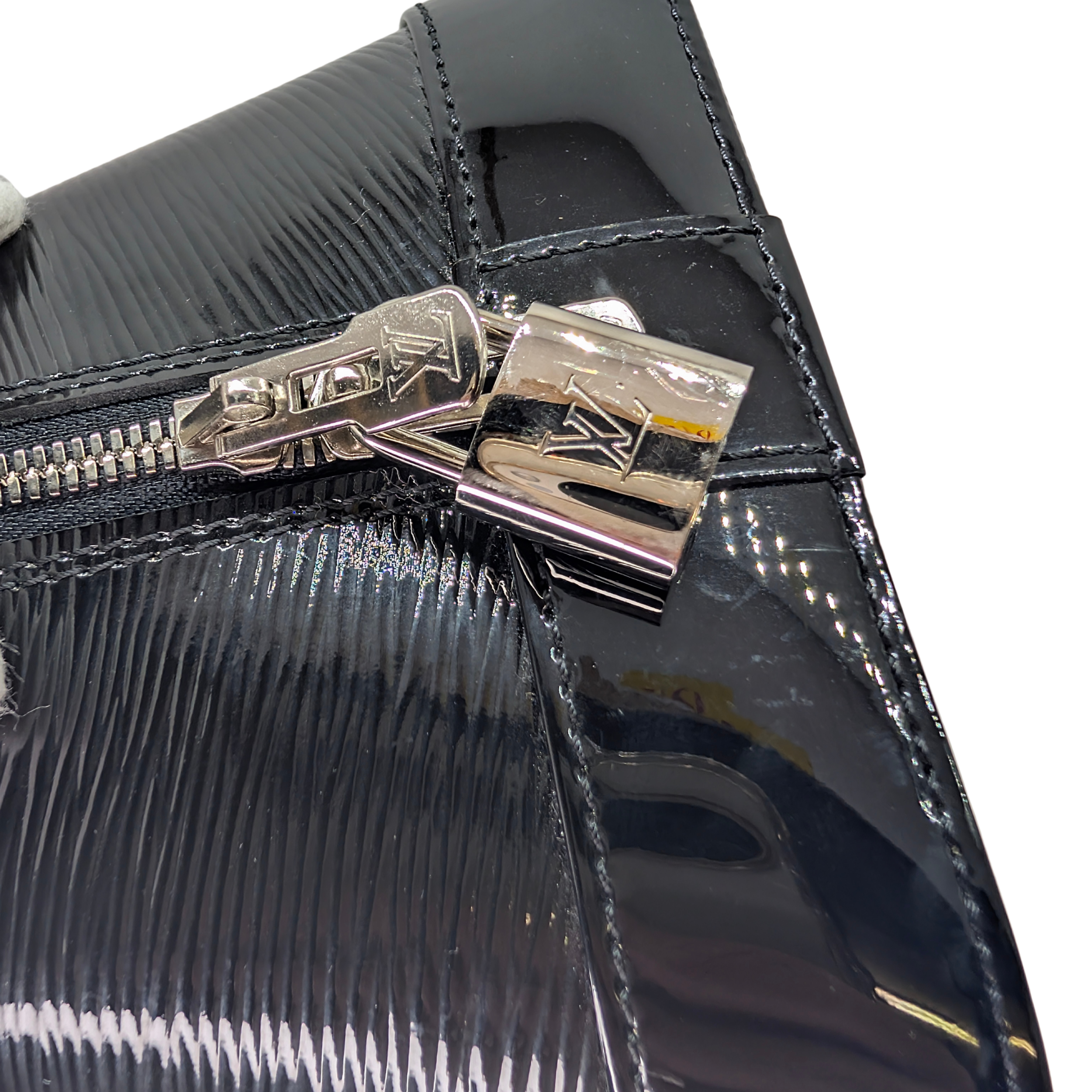 Louis Vuitton Alma GM Bag Epi Leather Electric Black