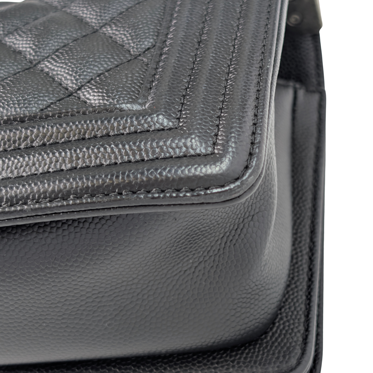Chanel Small Boy Bag Caviar Black Bag