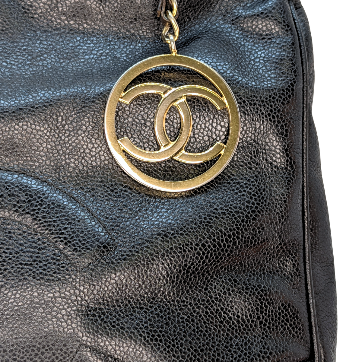 Chanel Vintage CC Hobo Shoulder Bag