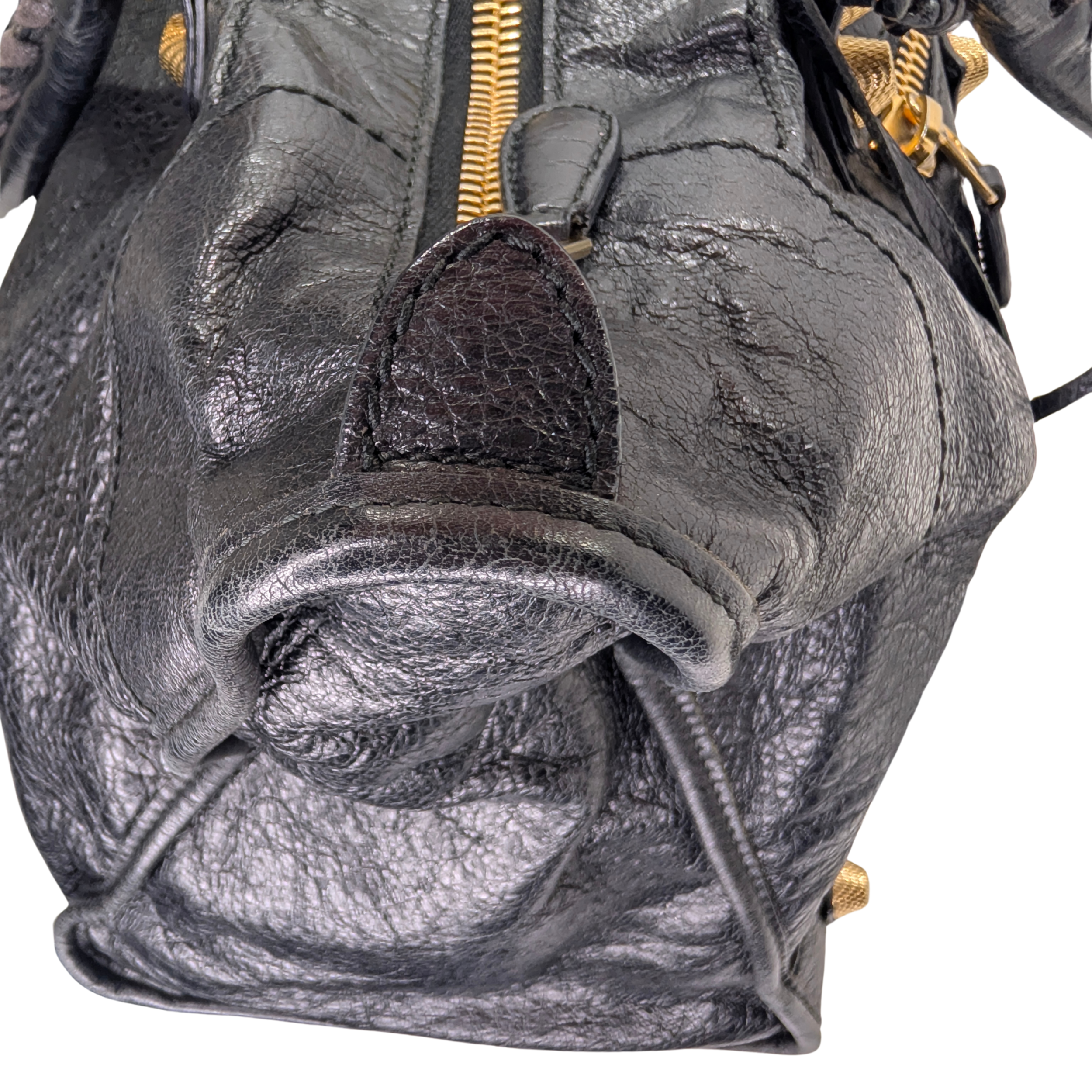 Balenciaga Le City Large Bag Gold Hardware Black