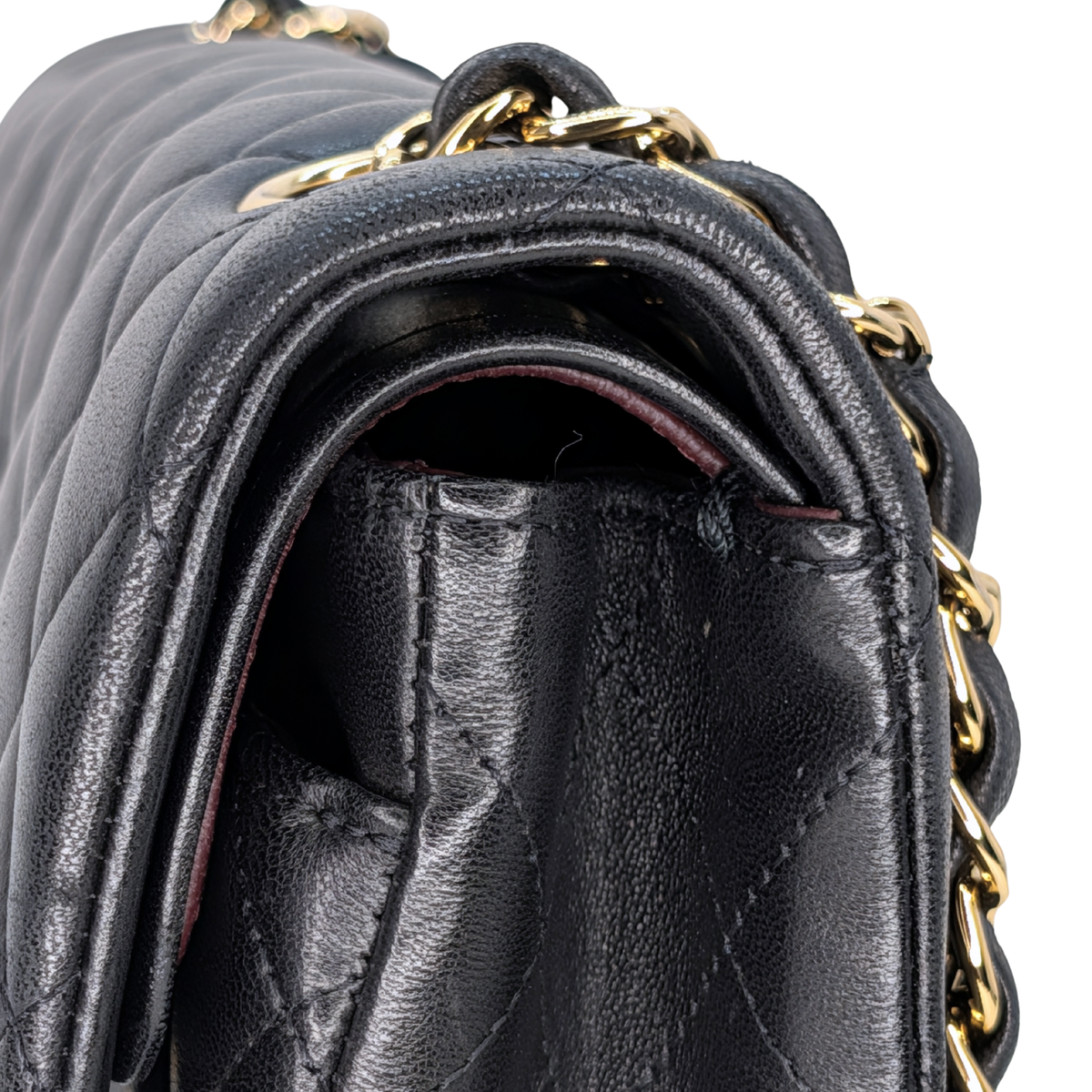 Chanel Small Classic Double Flap Bag Lambskin Black GHW