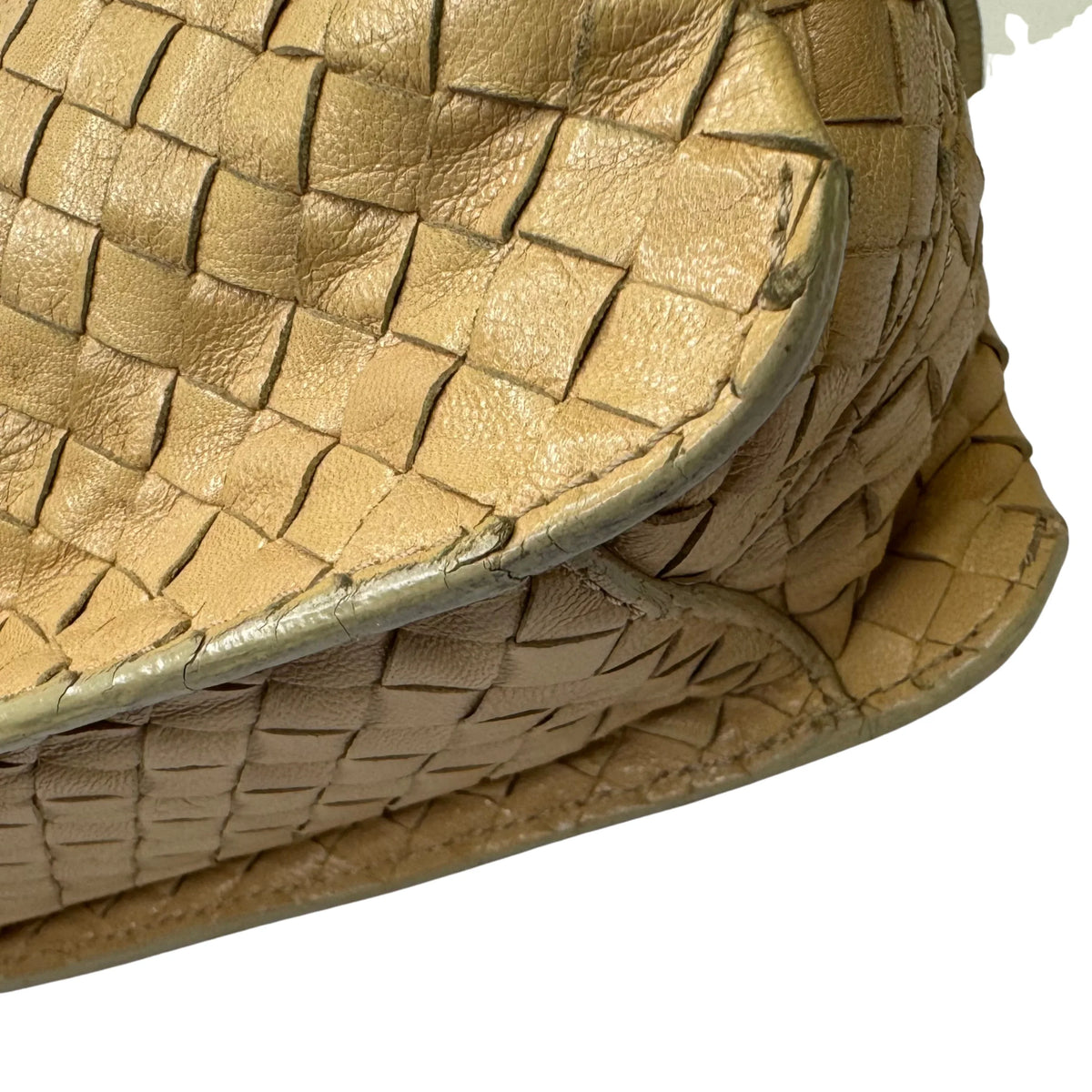 Bottega Veneta Intrecciato Shoulder Bag beige - Lost Designer