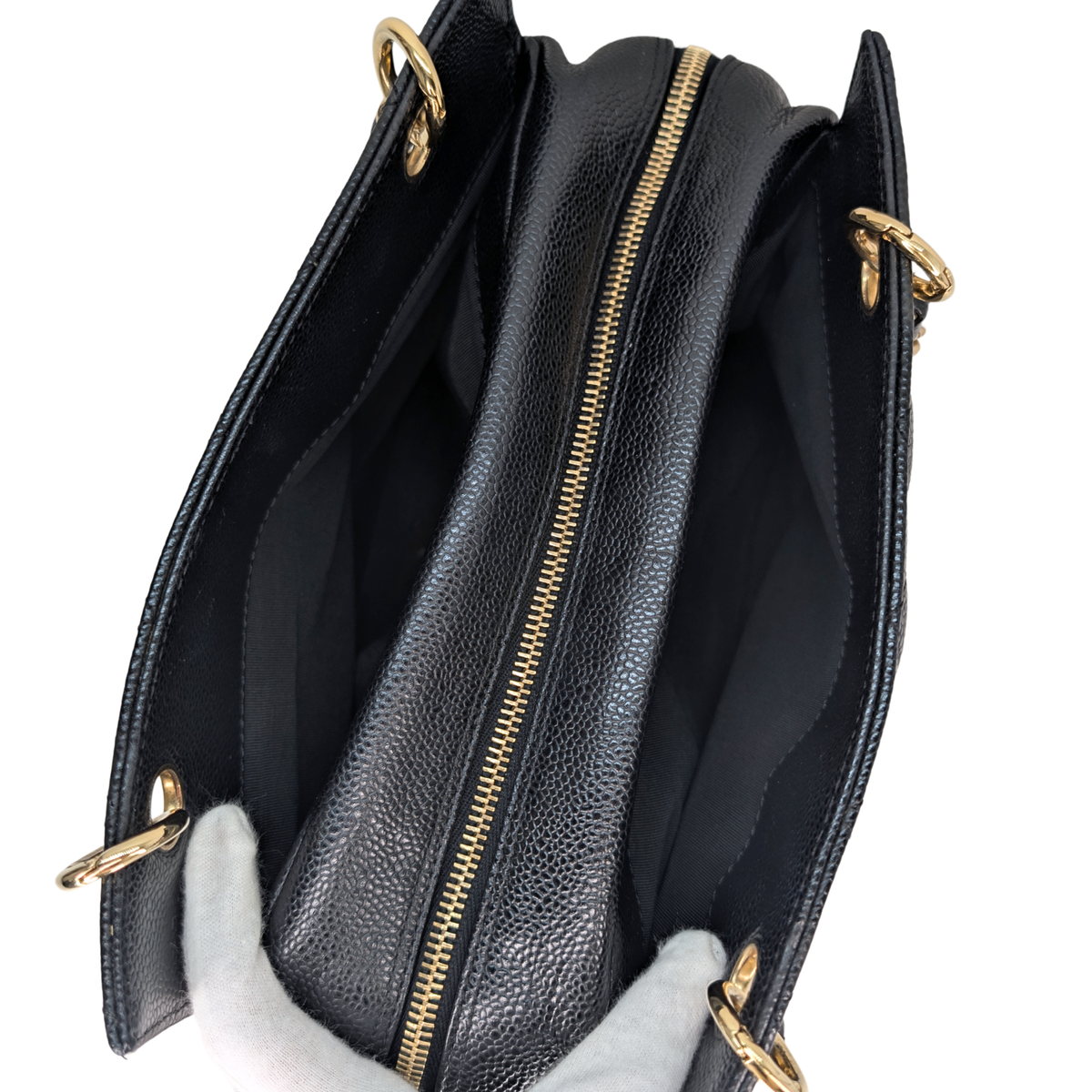 Chanel Shopping Tote Caviar Black