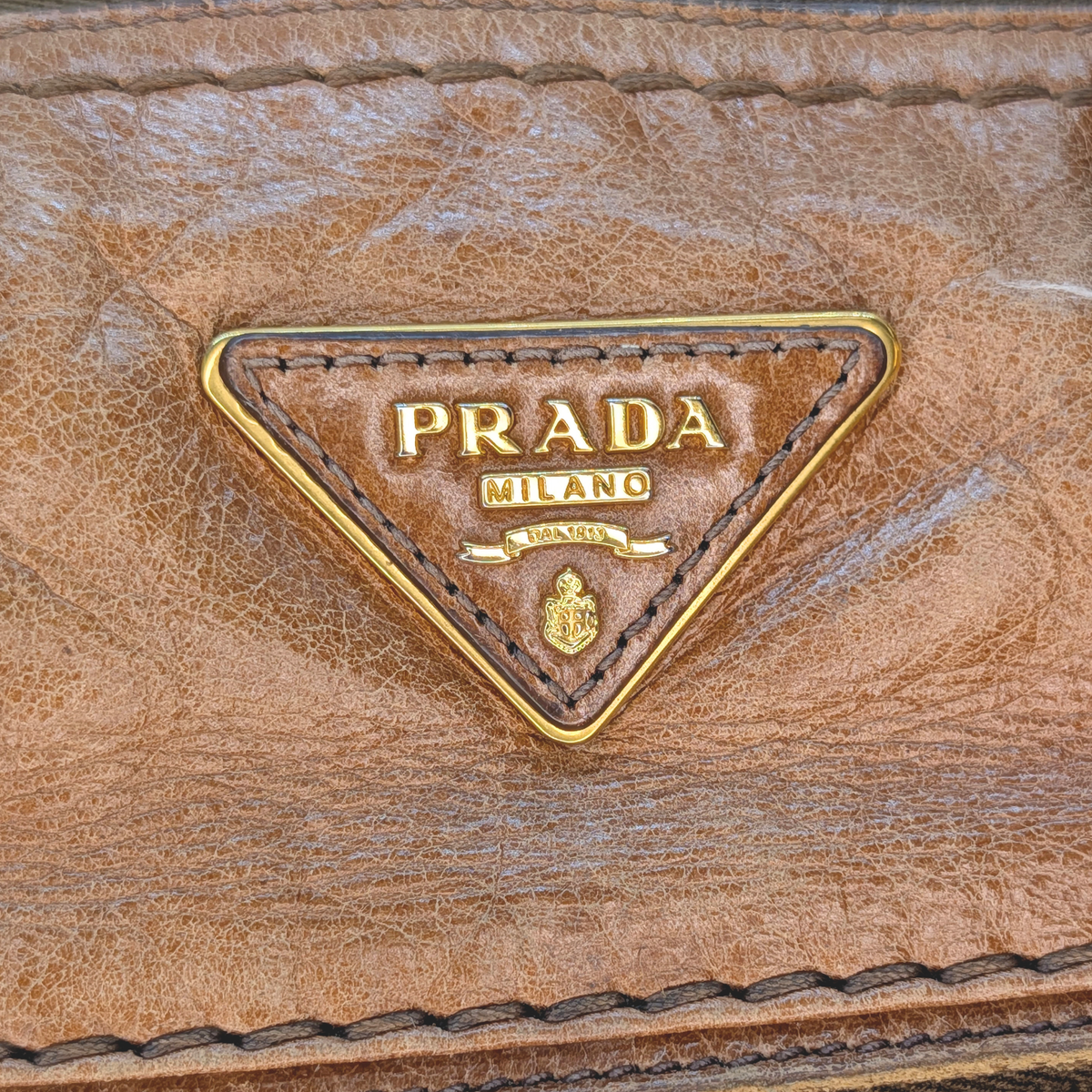 Prada Vitello Leather Crossbody Bag