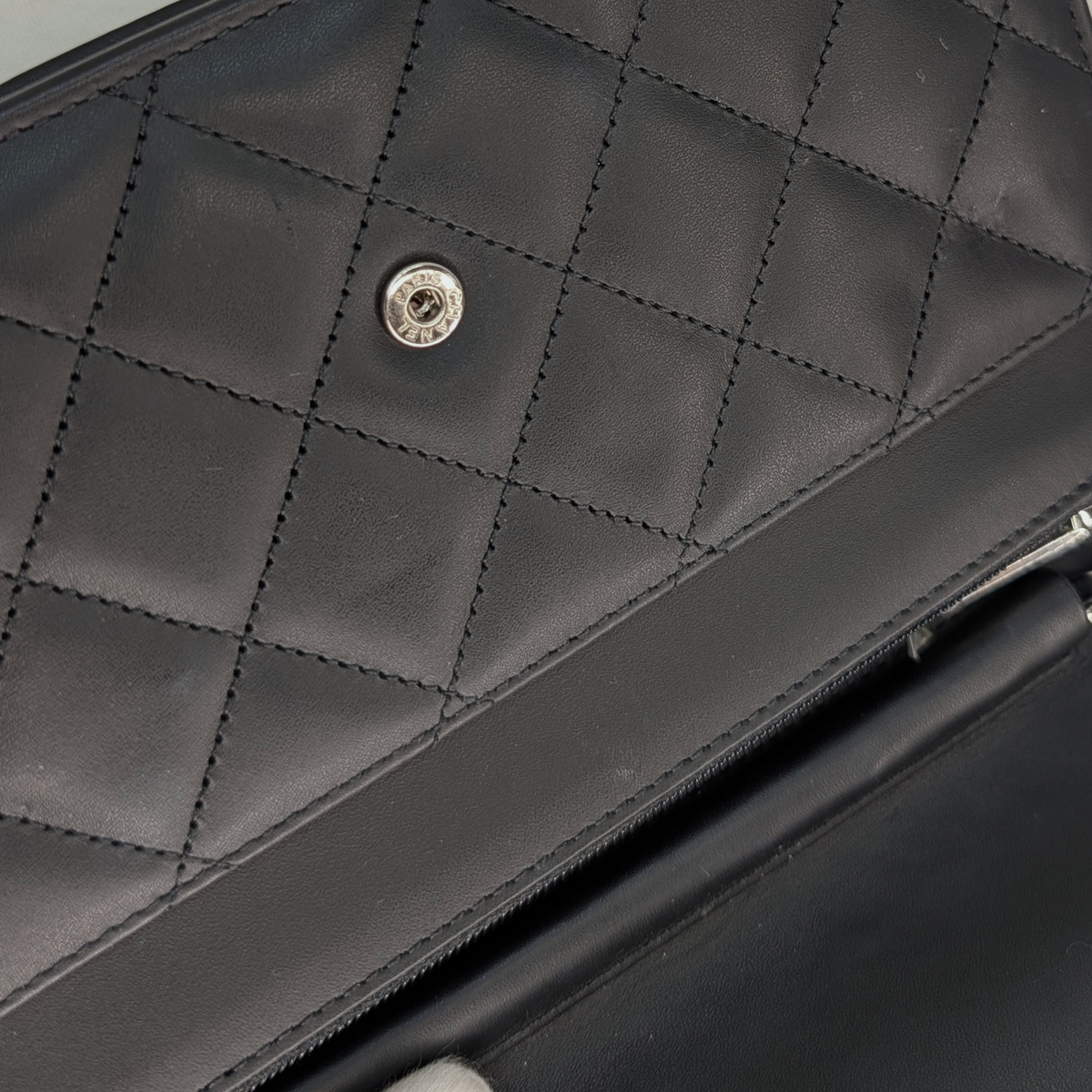 Chanel Cambon Wallet On Chain Black
