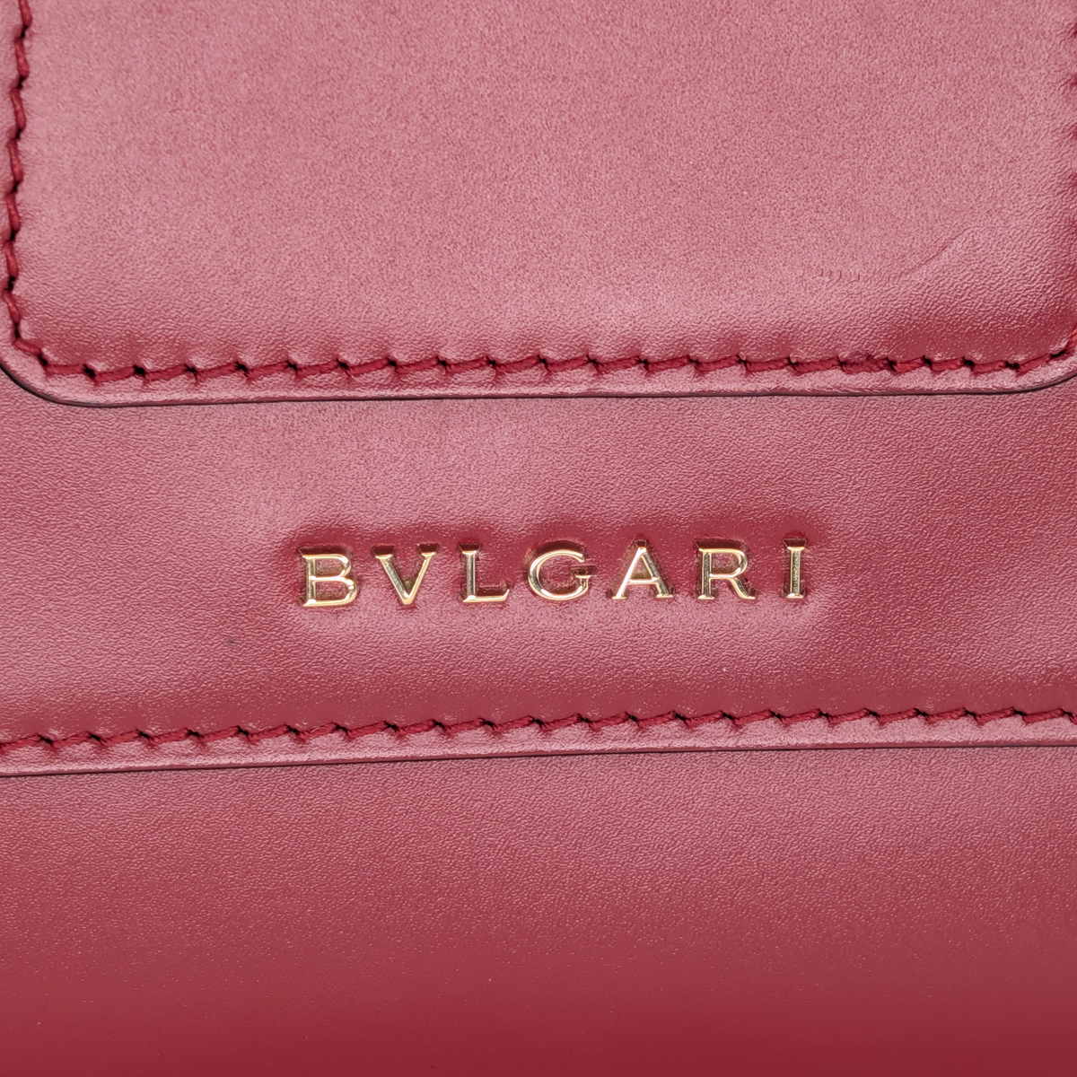 Bvlgari Calfskin Serpenti Forever Top Handle Red