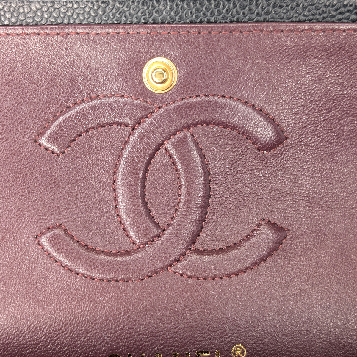 Chanel Medium Classic Double Flap Caviar Leather Black