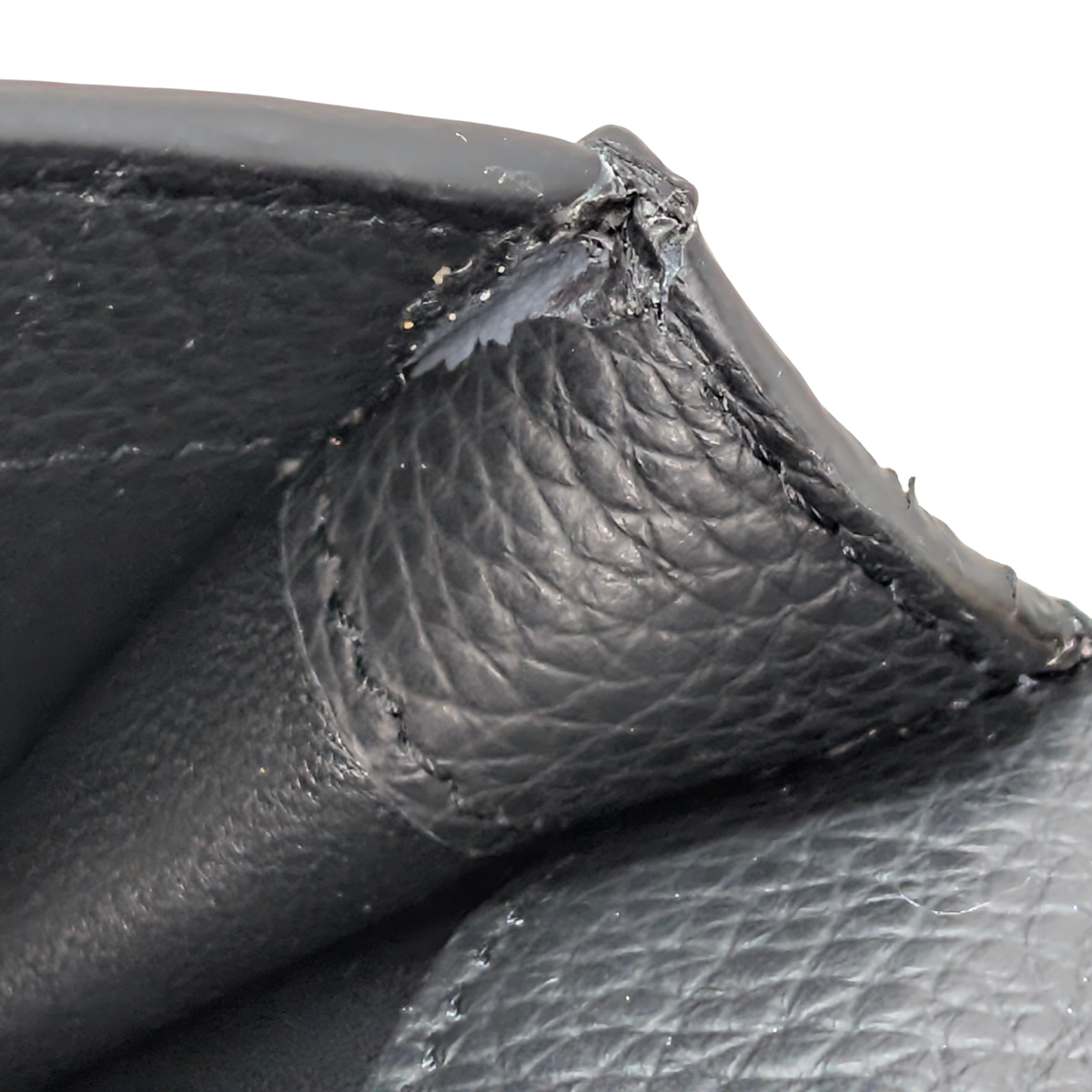 Chloé Alphabet chain Clutch Bag Leather Black