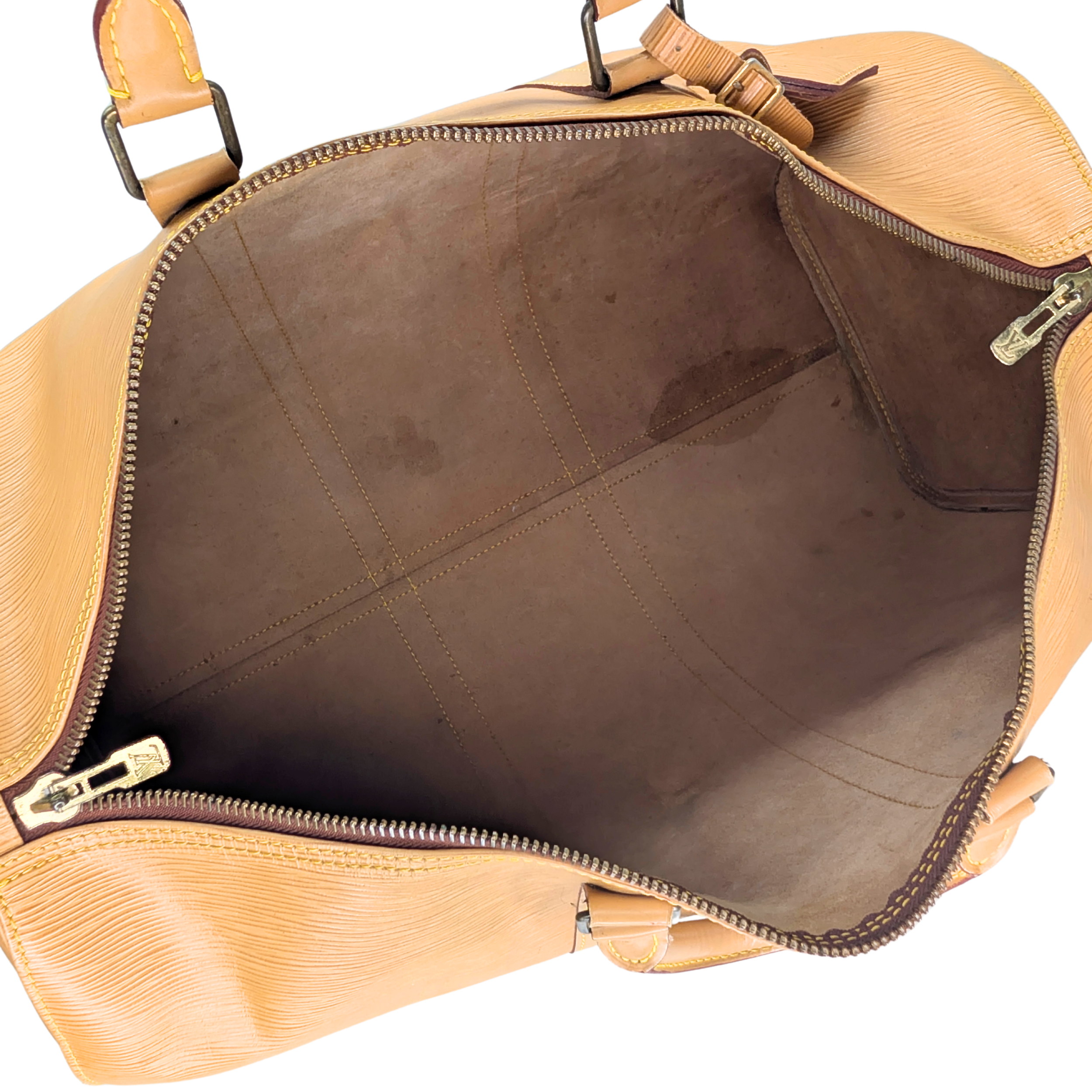 Louis Vuitton Keepall 50 Epi Bag Yellow