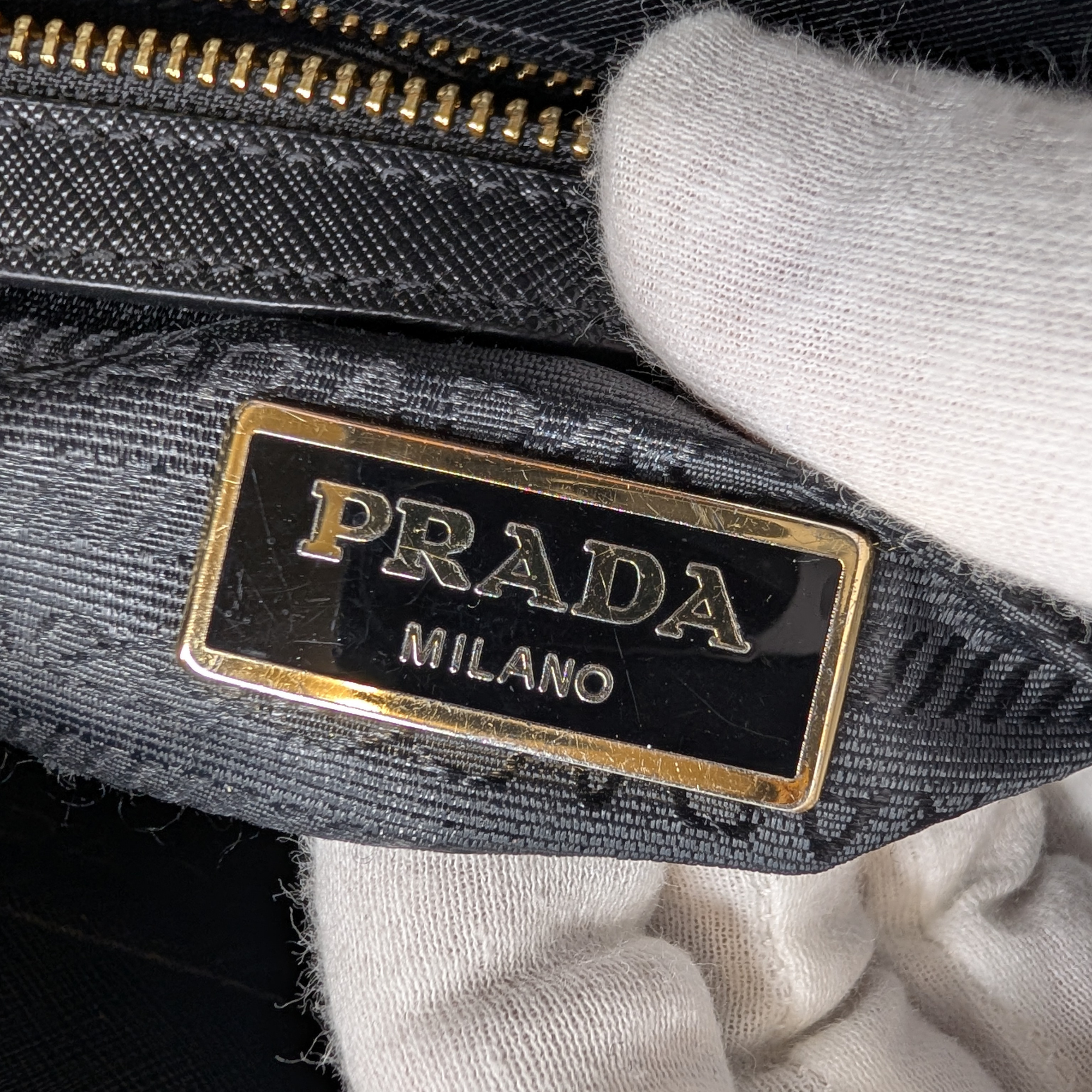 Prada Saffiano Galleria Double Zip Black
