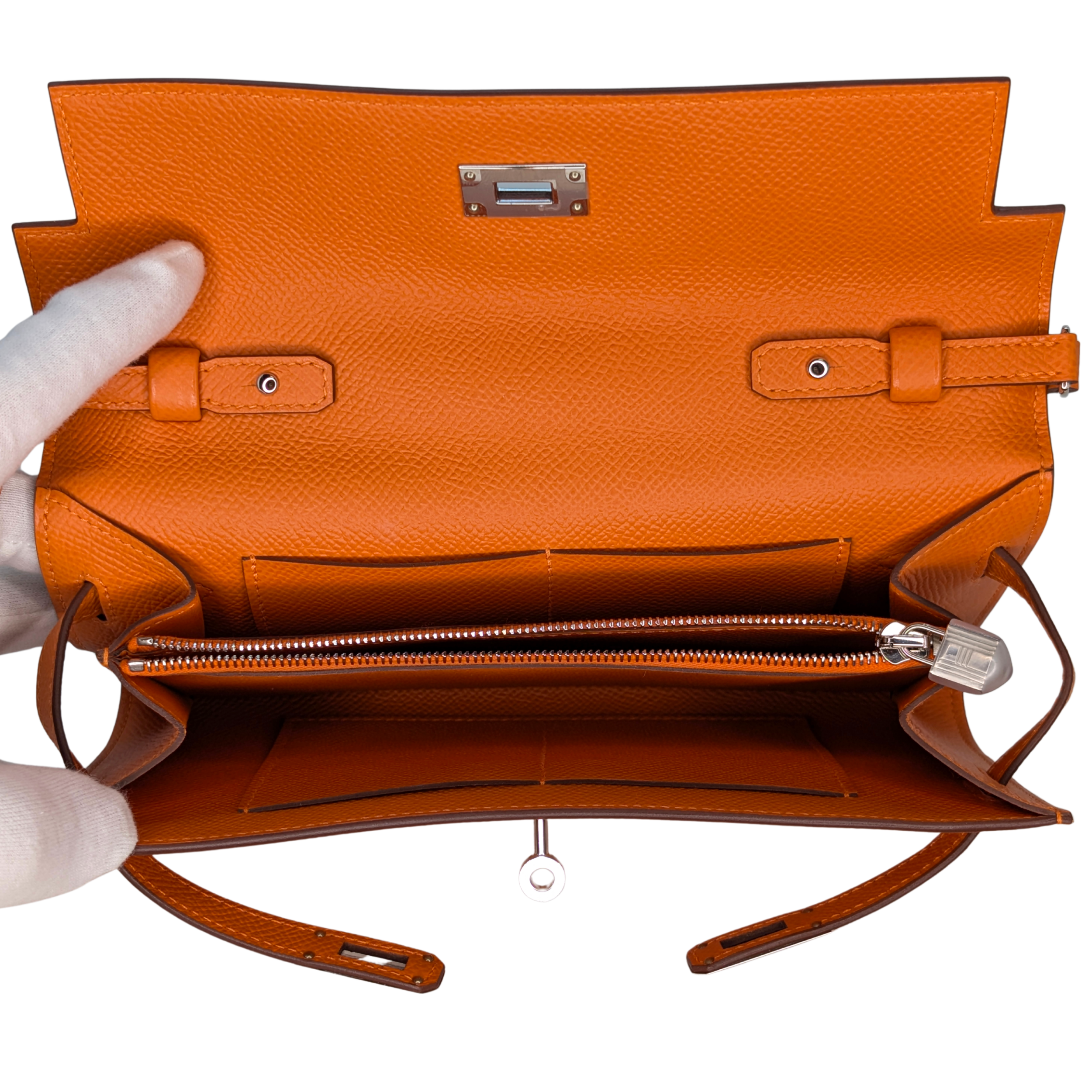 Hermes Portefeuille Kelly Sac To Go Veau Epsom B Stamp