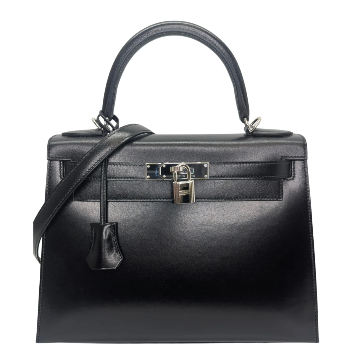 Hermès Kelly 28 SHW Box Leather W Stamp 2024 Black