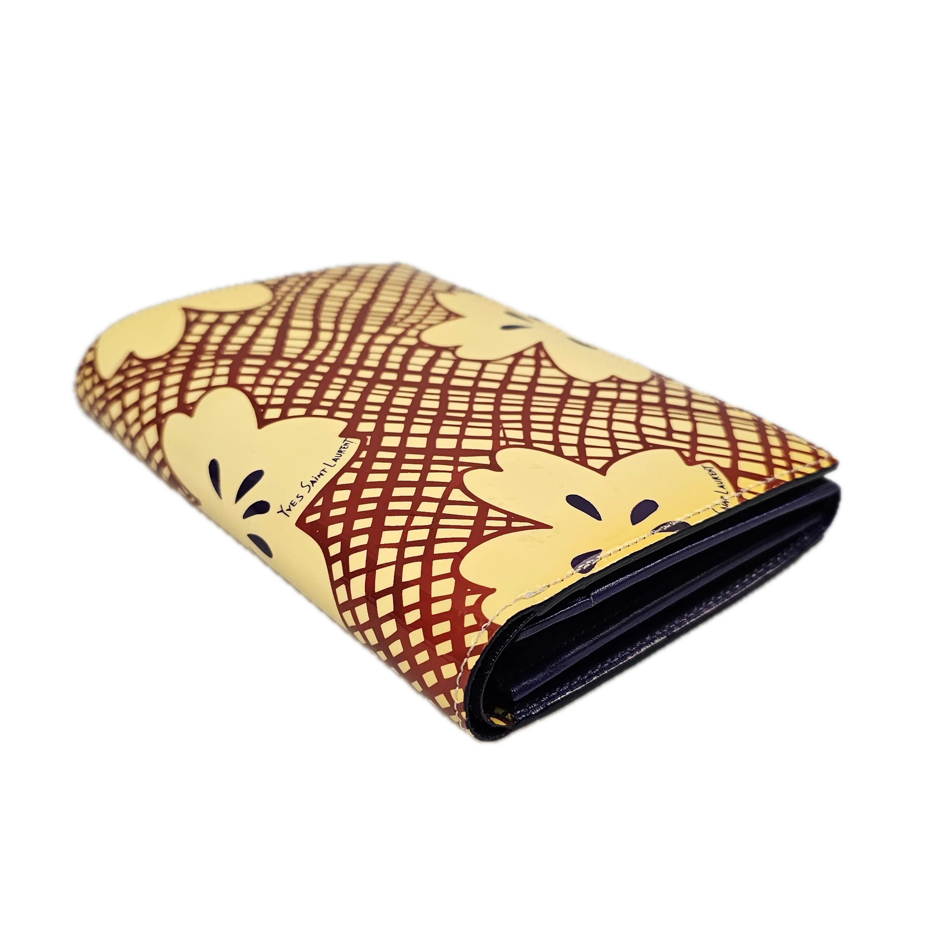 Saint Laurent Abstract Canvas Wallet - Lost Designer