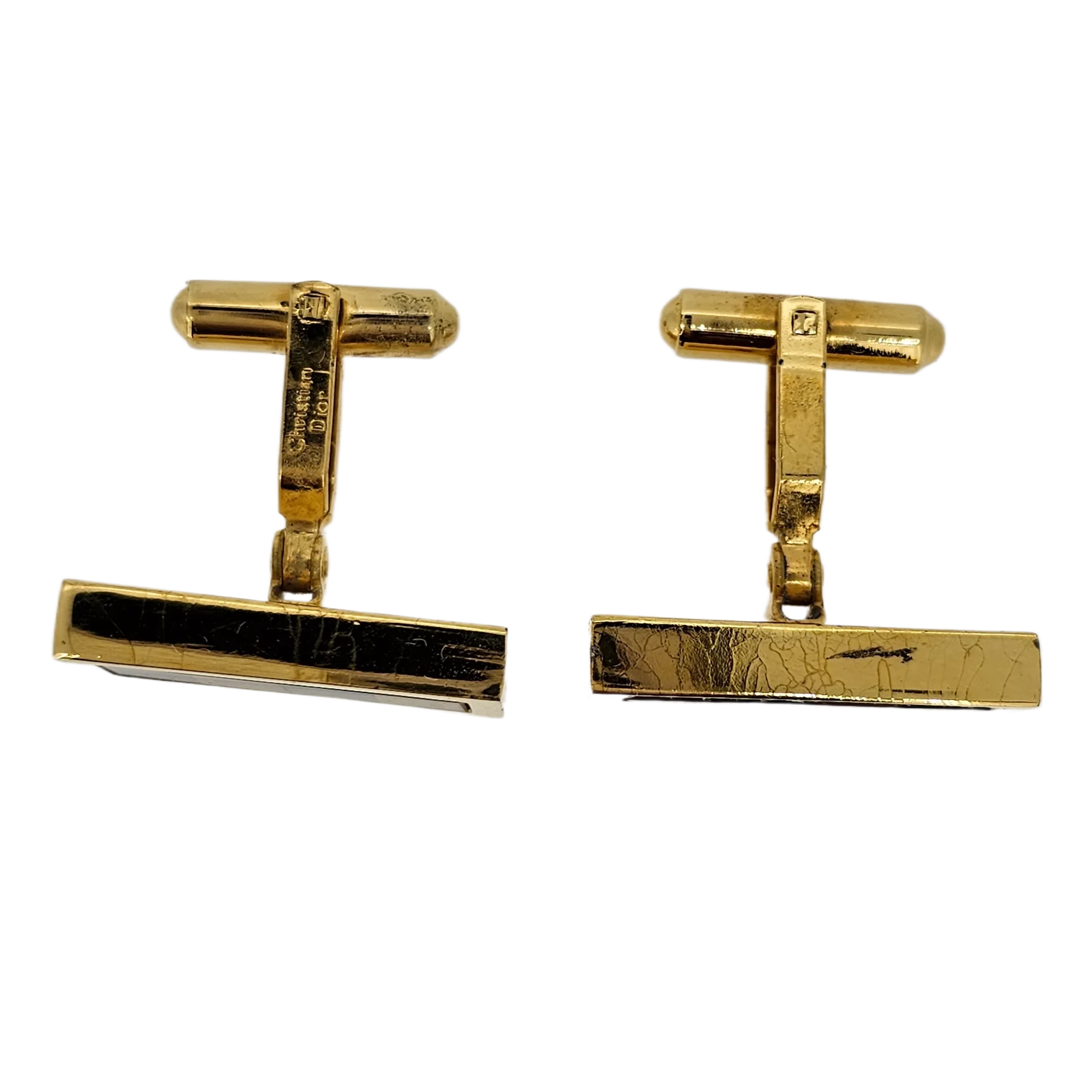 Dior Metal Gold-tone Cufflinks - Lost Designer