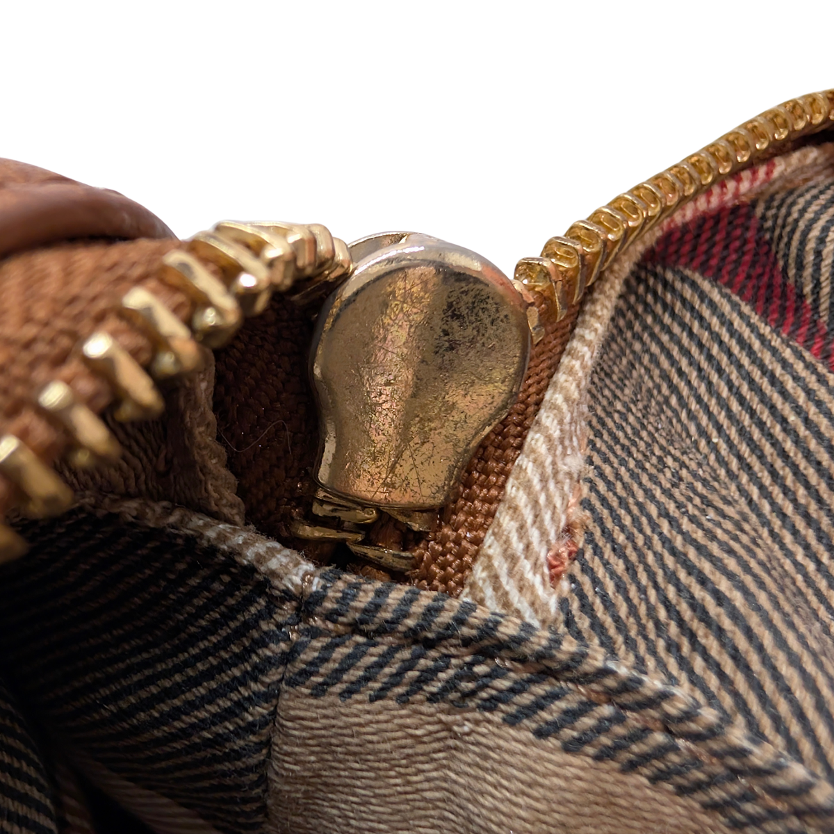 حقيبة كتف بولينج من Burberry من الكانفاس المطرز والجلد