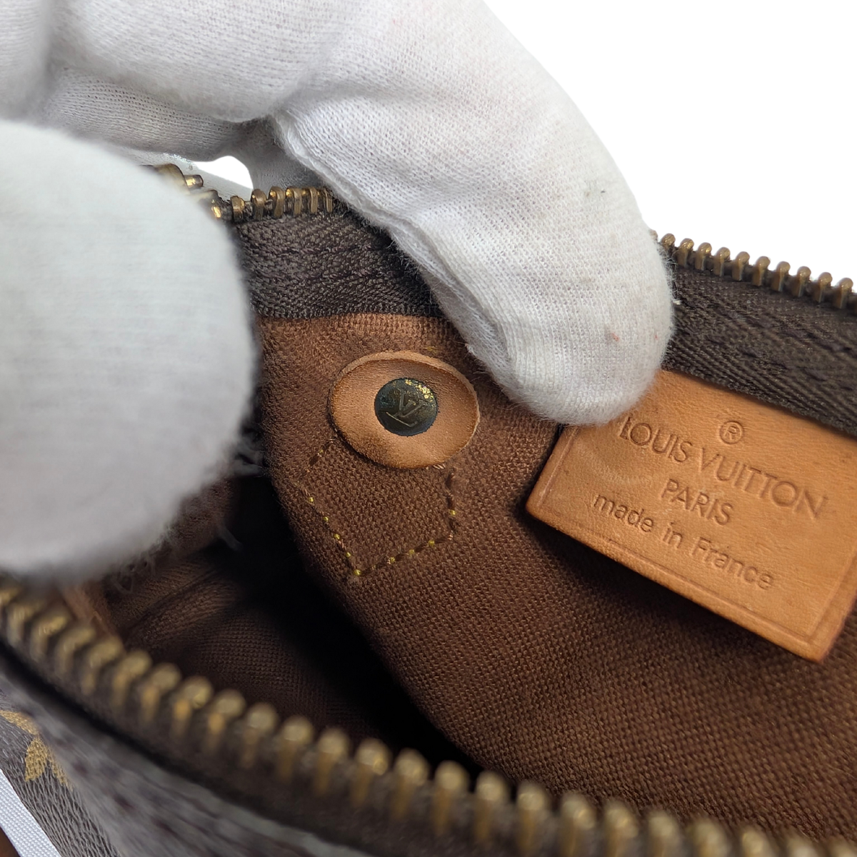Louis Vuitton Nano Speedy Monogram Handbag Brown