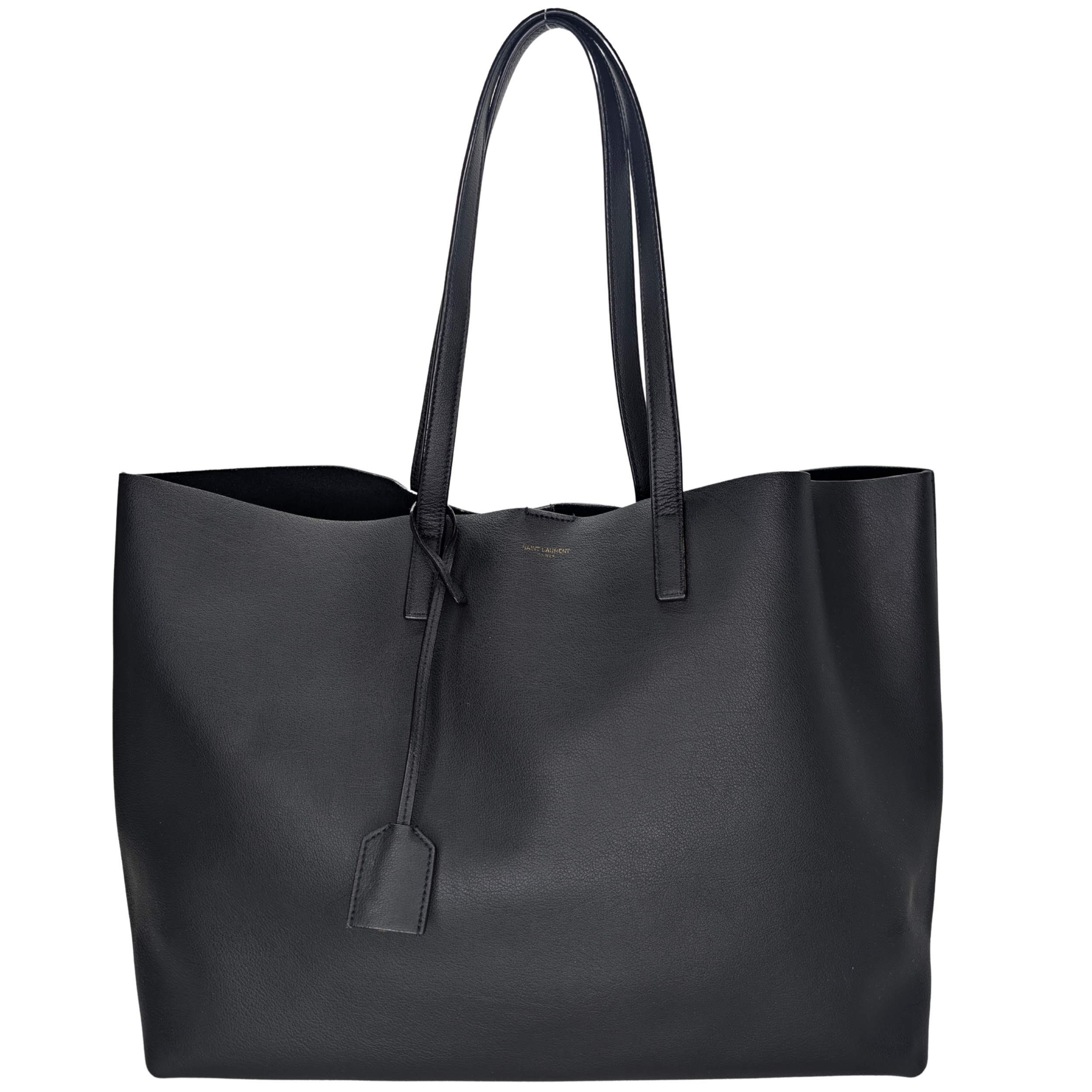 Saint Laurent Shopping Tote Leather Black