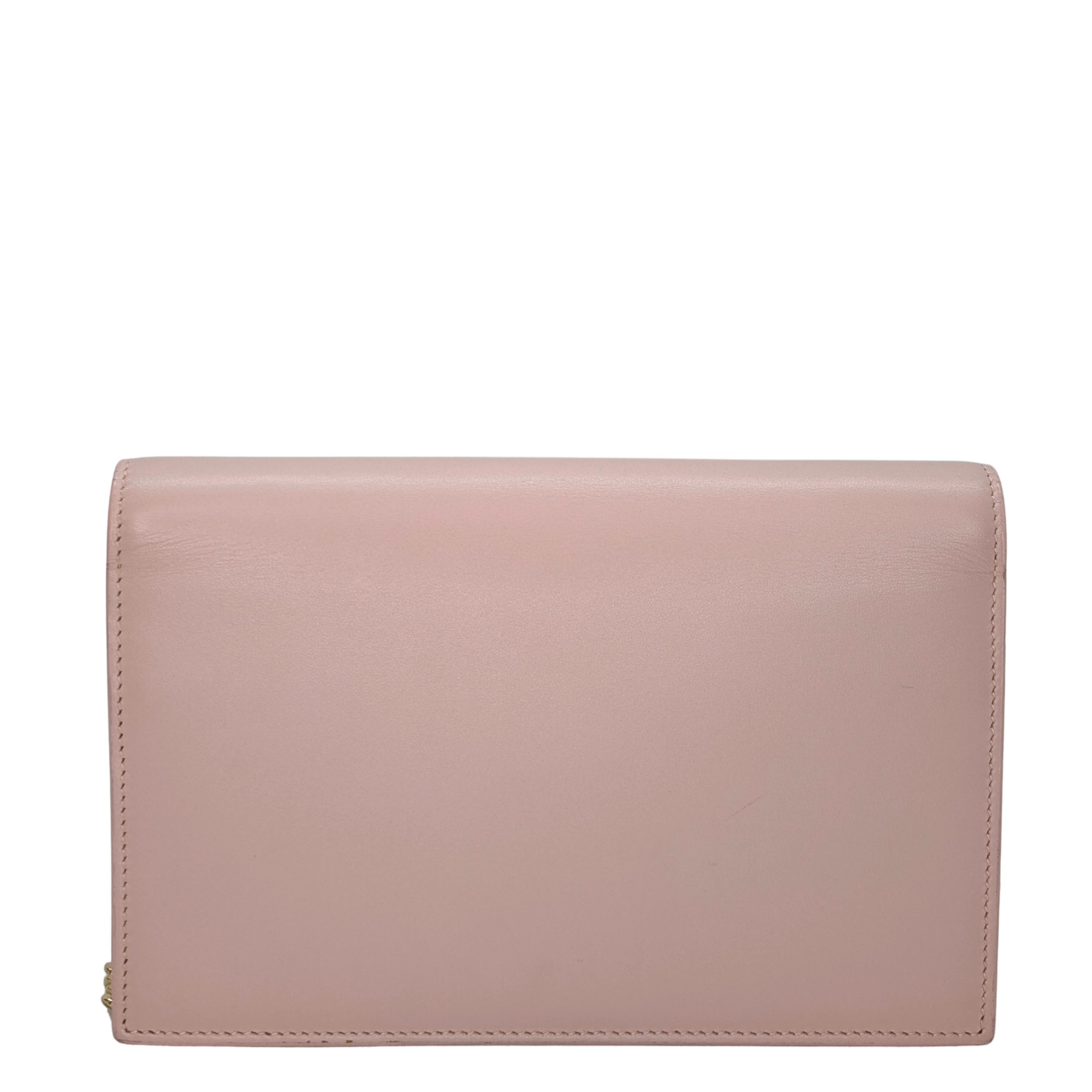 Saint Laurent Kate Tassel Wallet on Chain Pale Pink