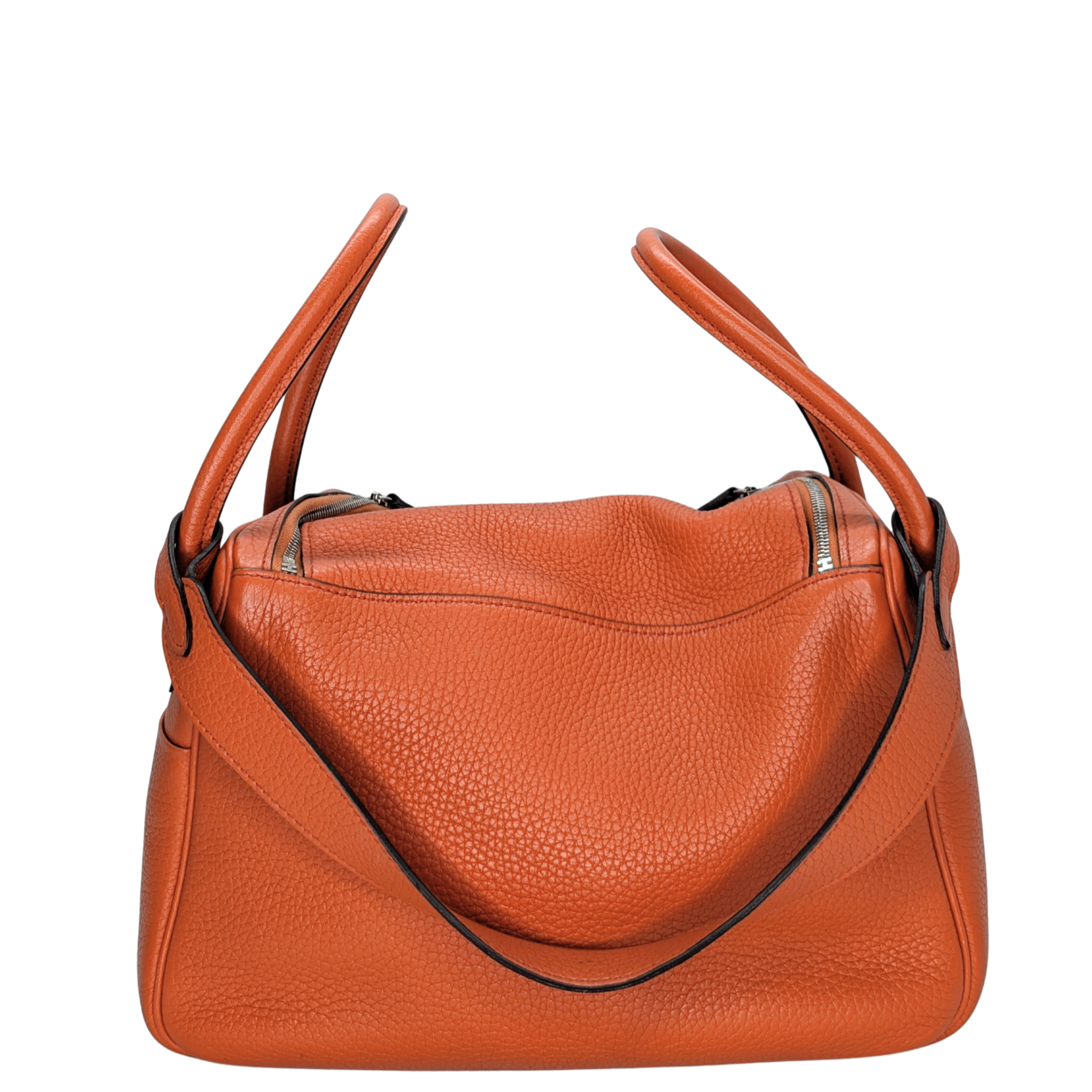 Hermes Lindy Clemence 26 X Stamp SHW Orange