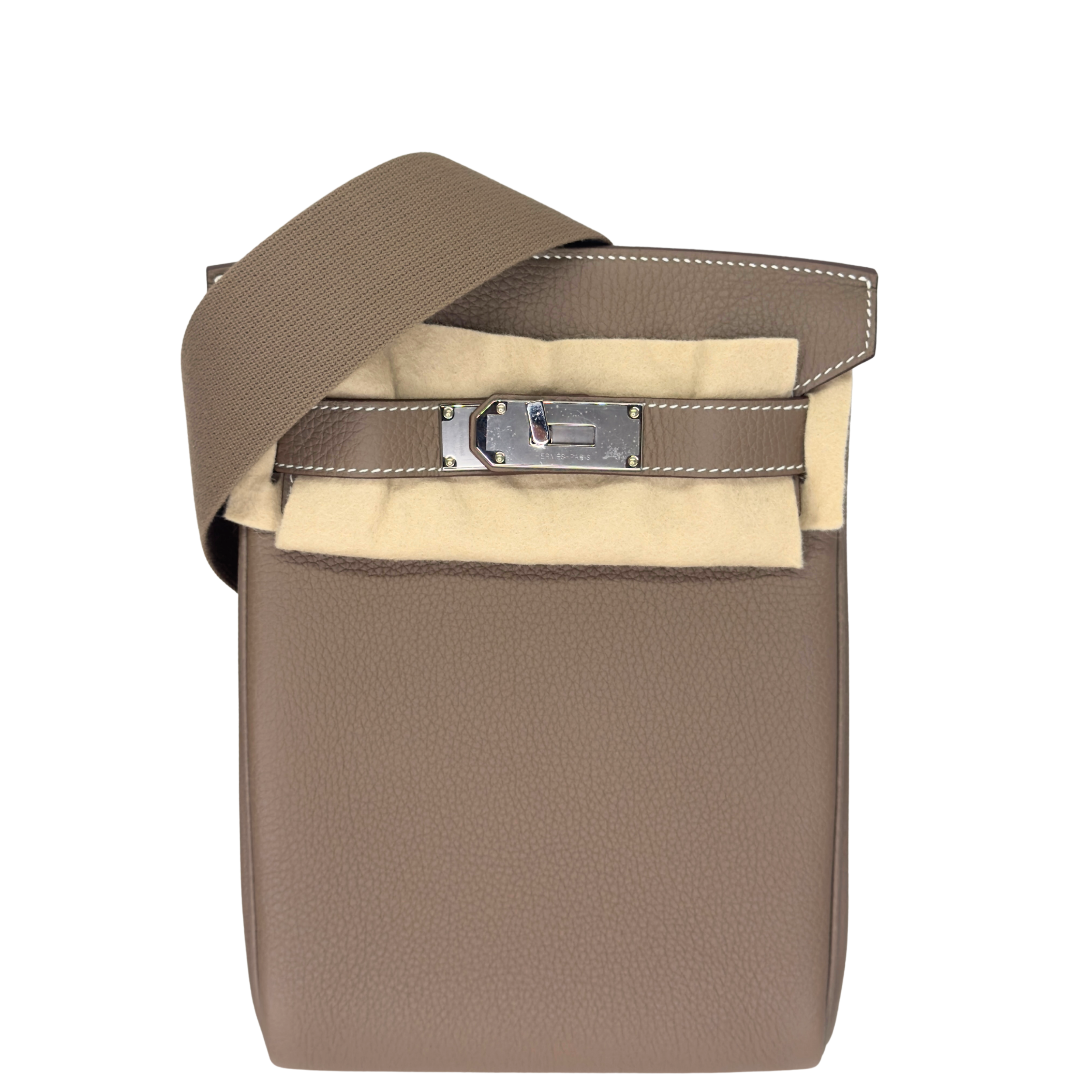Hermes Hac a Dos PM Backpack Togo Etoupe SHW Stamp K