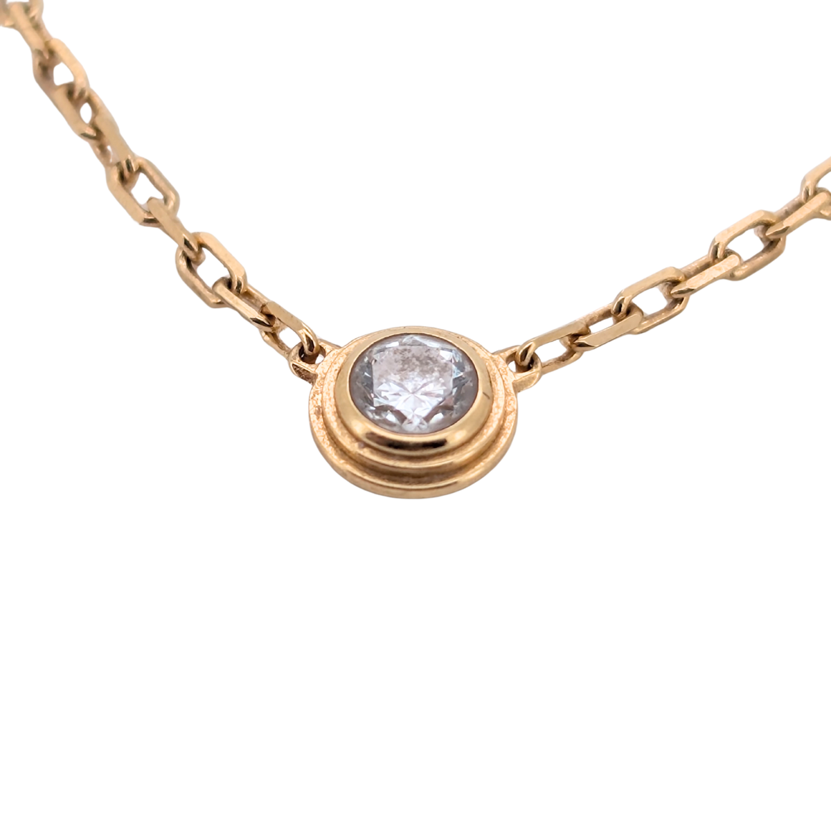 Cartier d'Amour Pendant Necklace Diamond Small Model 18k Gold