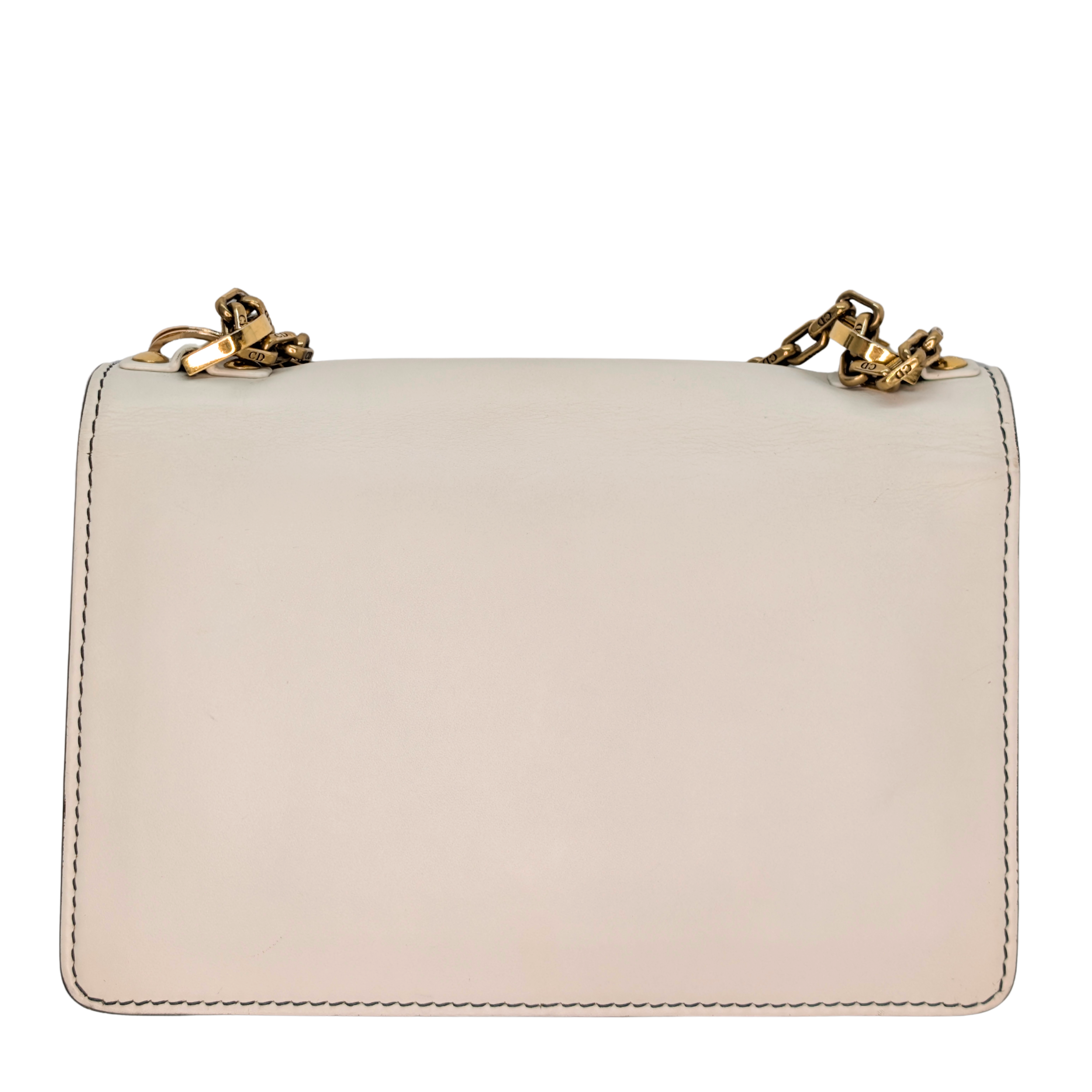 Dior JaDior Medium Calfskin Shoulder Bag White