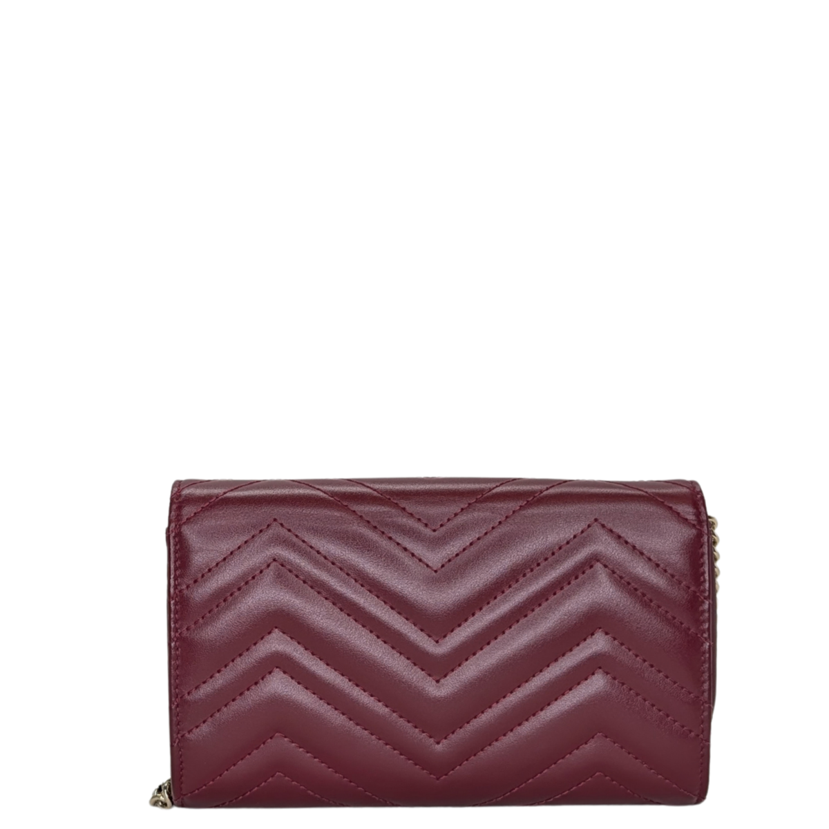 Gucci Marmont Small Wallet on Chain Bag Burgundy