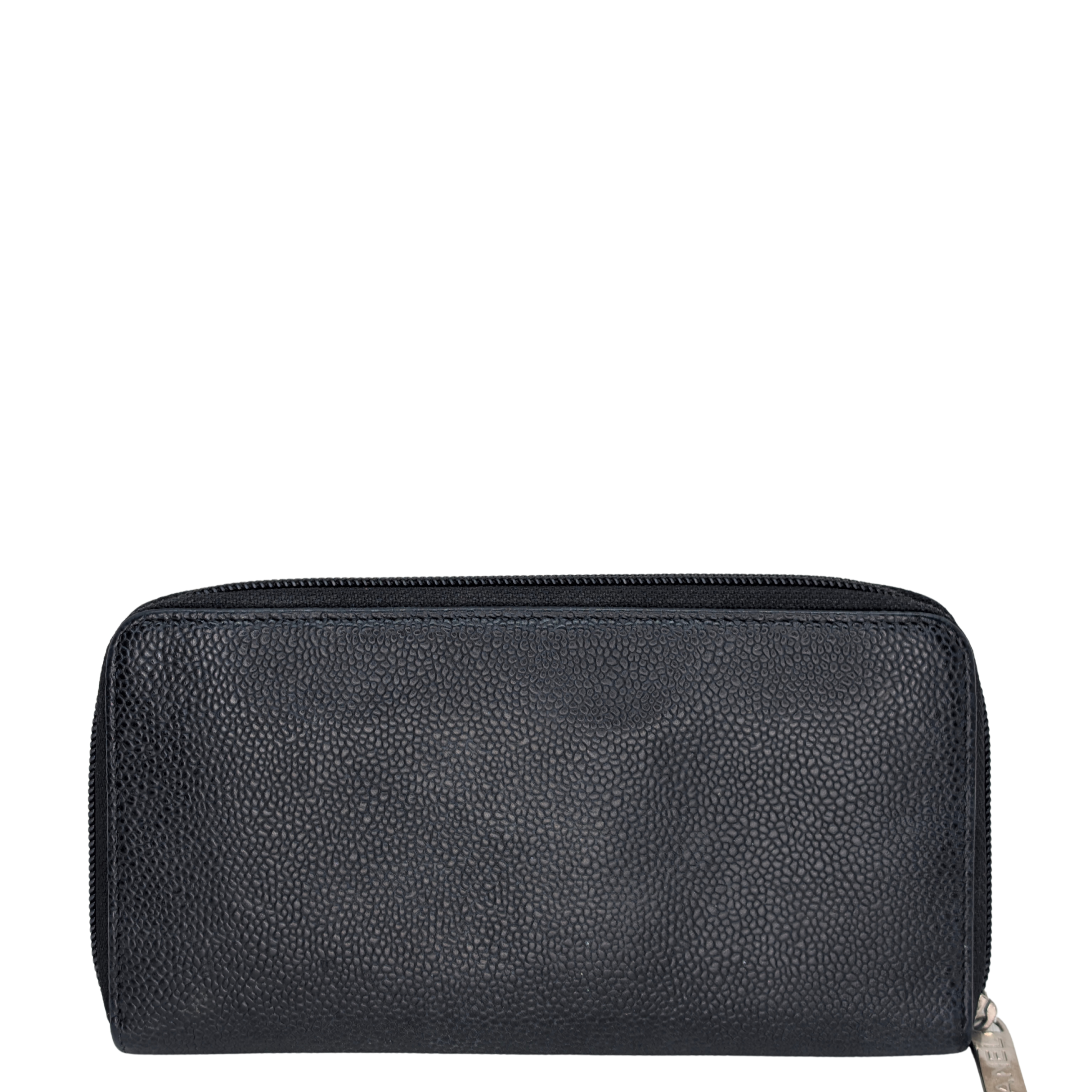 Chanel CC Caviar Leather Long Wallet Black
