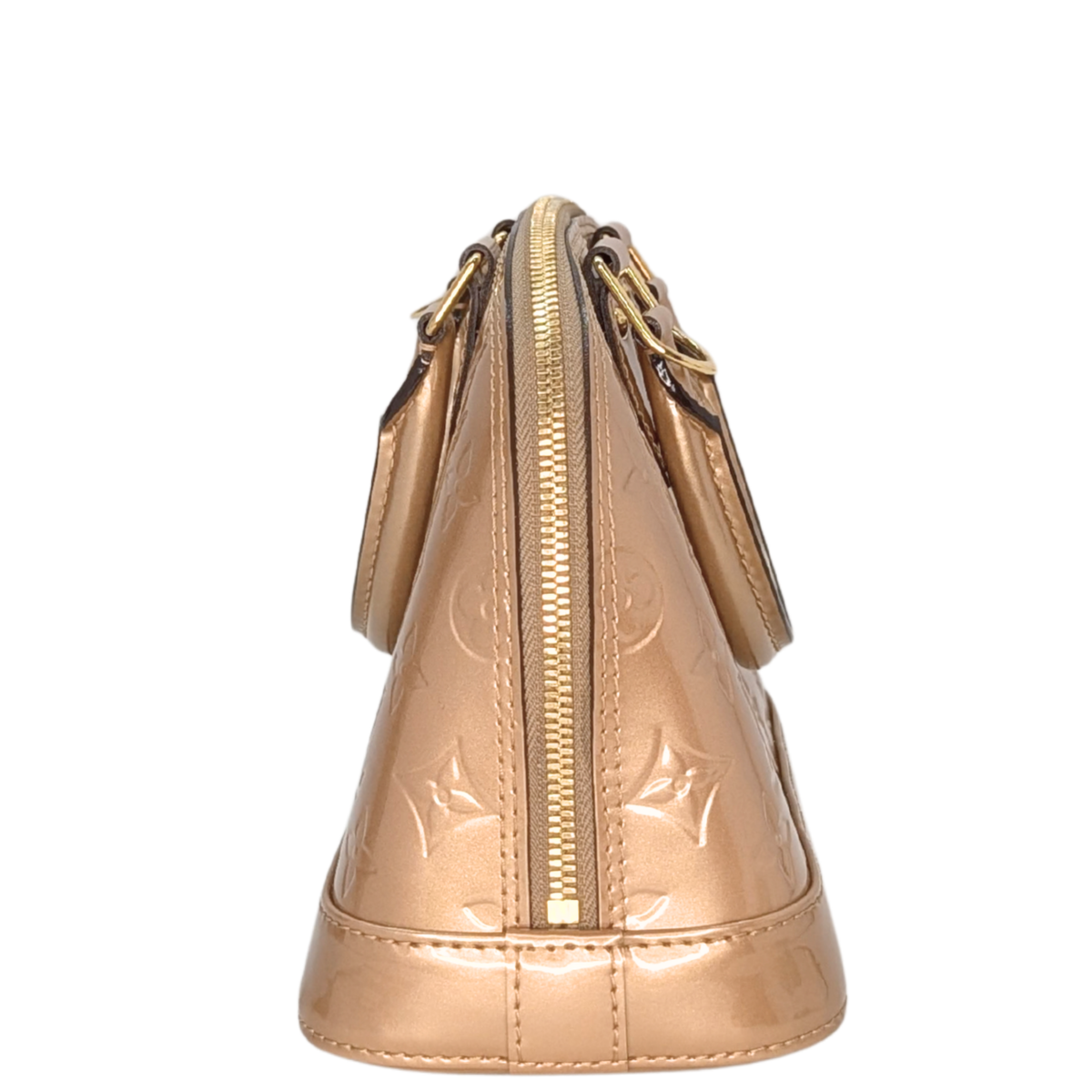 Louis Vuitton Alma BB Monogram Vernis Mordore Metallic Gold