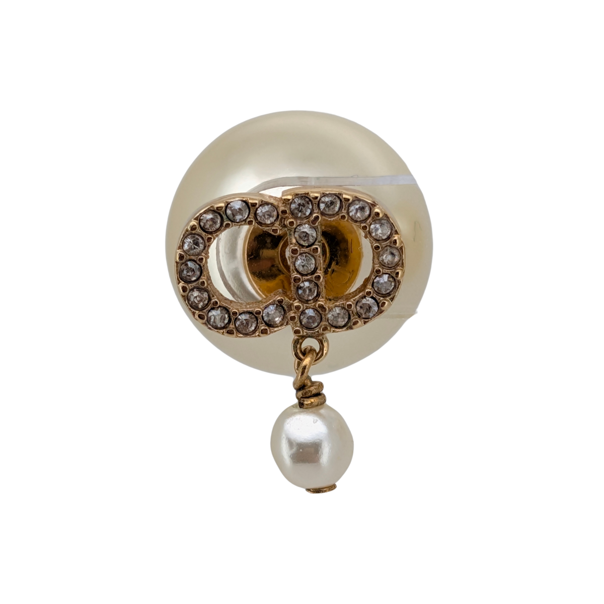 Dior Tribales Crystal Gold Tone Earrings