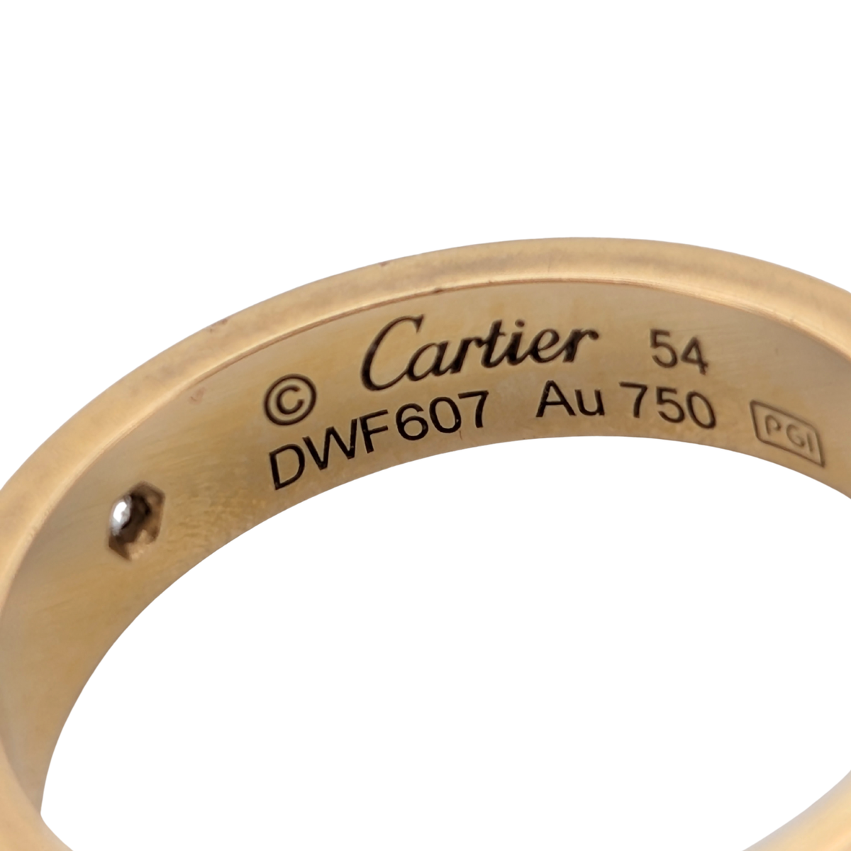 Cartier Love Ring Small Model 1 Diamond 18k Gold 54
