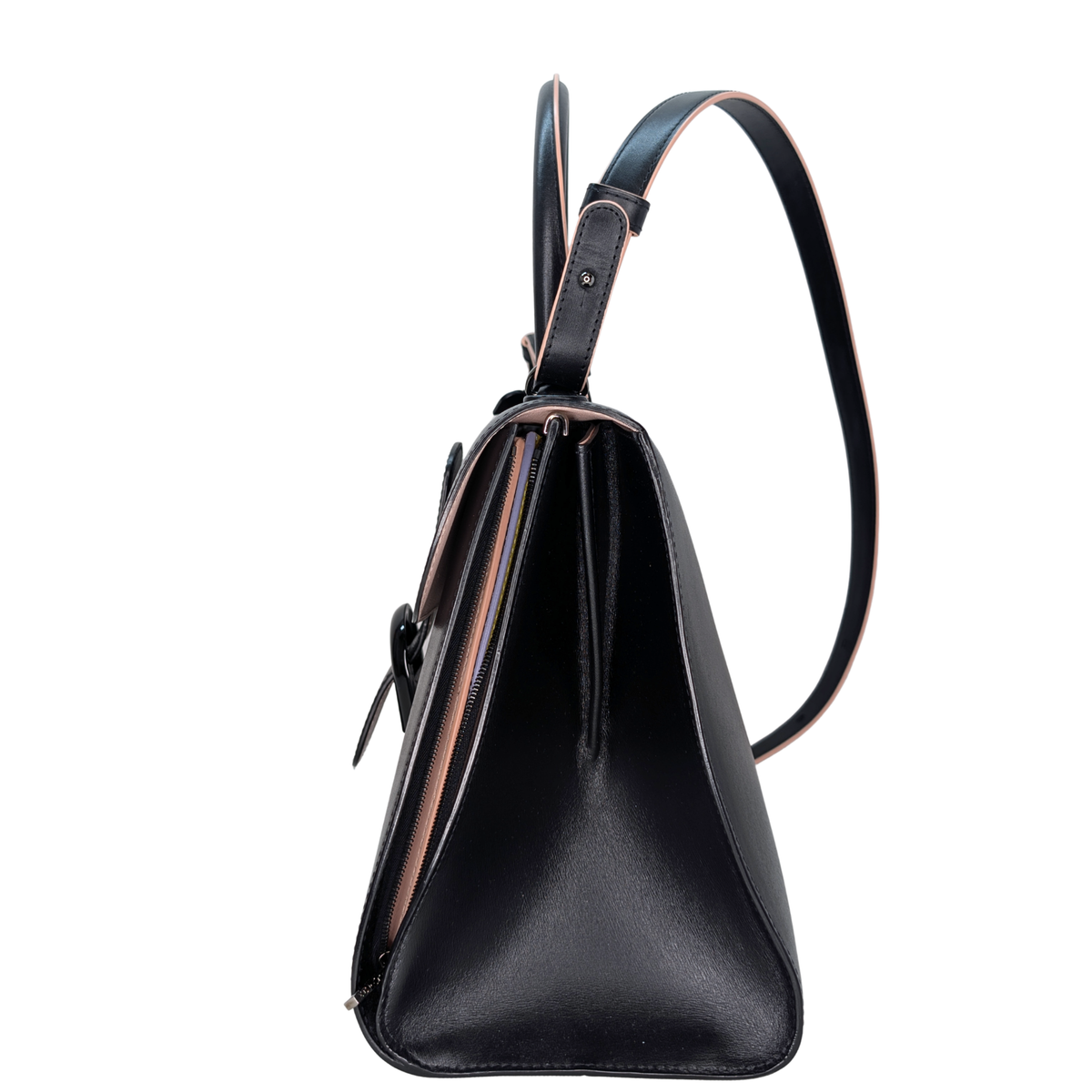 Delvaux Brillant MM Shoulder Bag Black