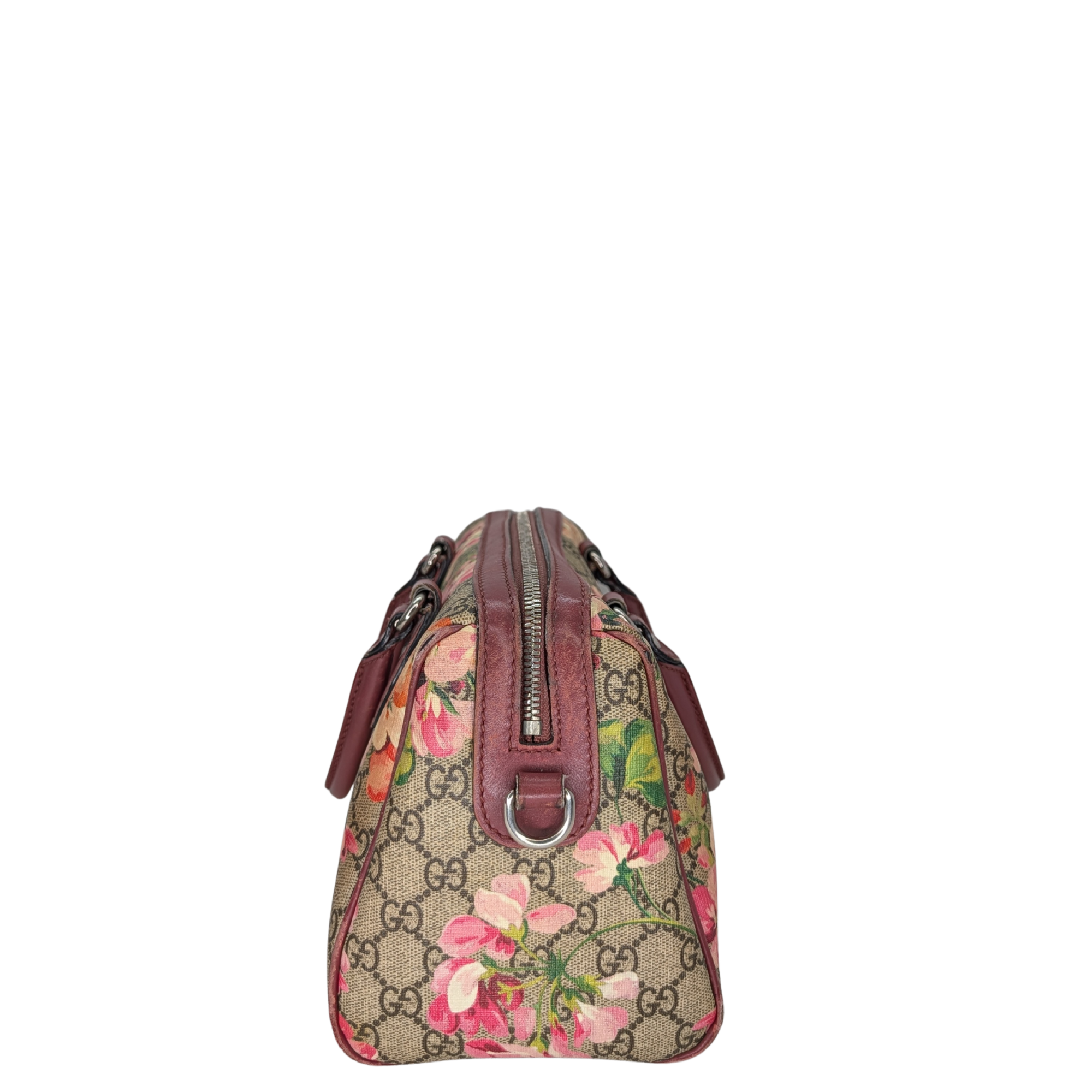 Gucci GG Supreme Blooms Boston Bag
