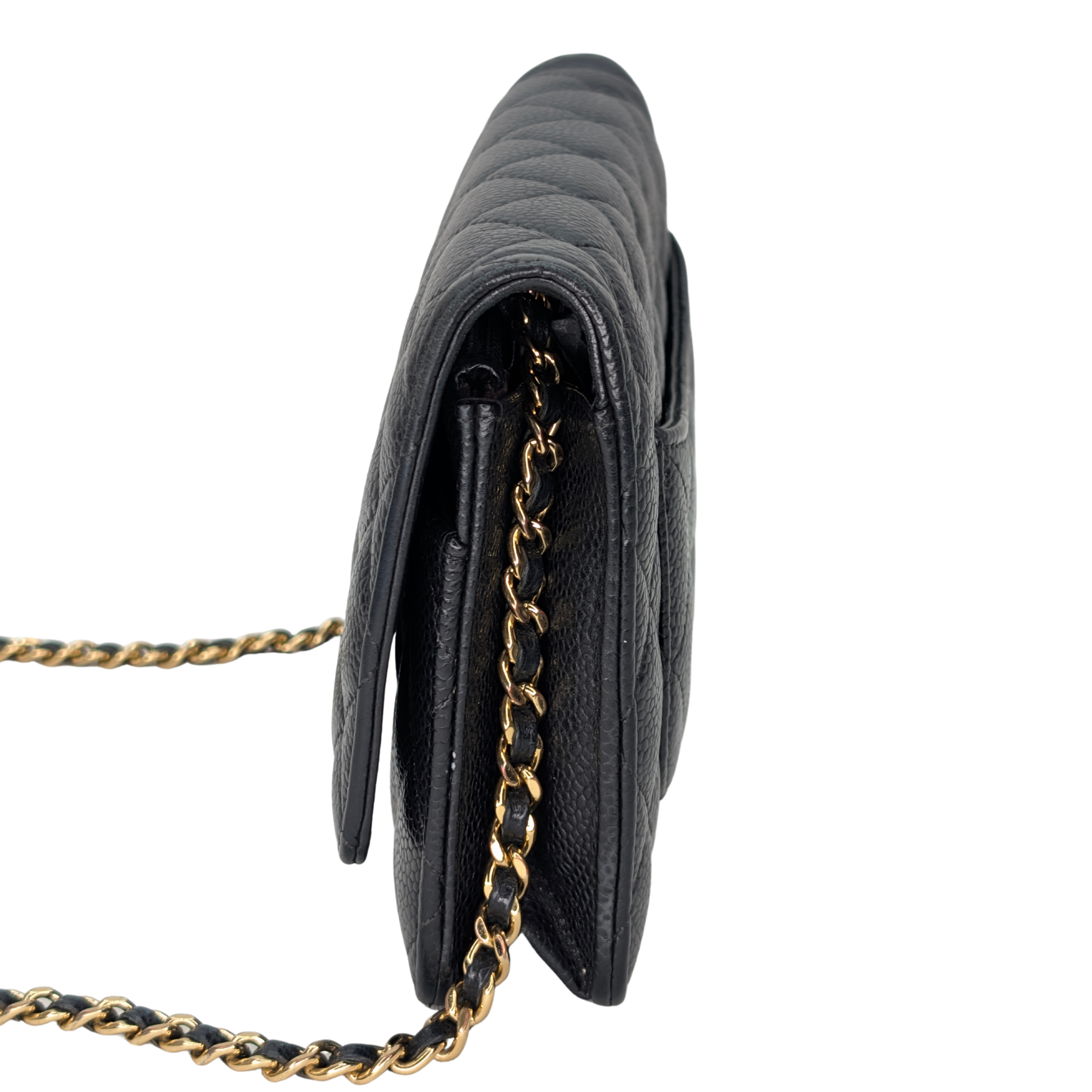 Chanel WOC Wallet on Chain Caviar Black GHW