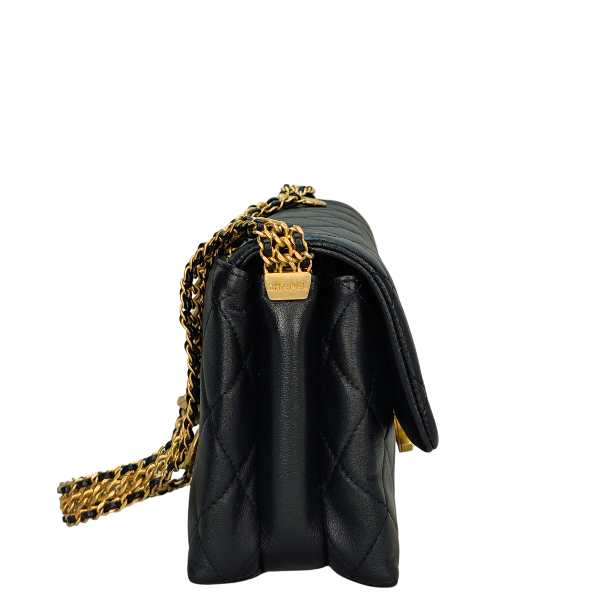 Chanel Mini Flap Bag Calfskin Black